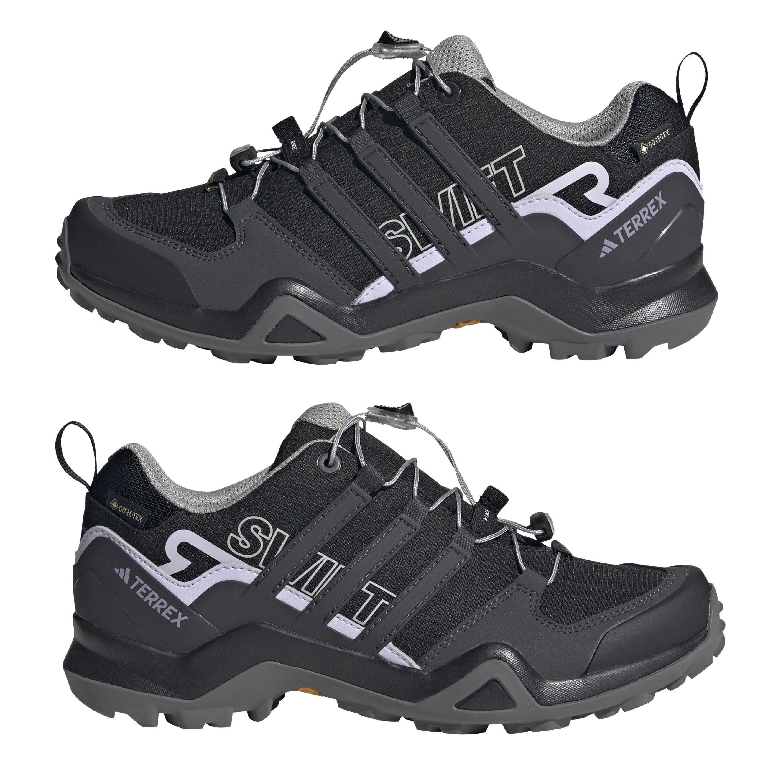 Black/Solid Gre - adidas - Terrex Swift Gore-Tex Waterproof Hiking Shoes - 9