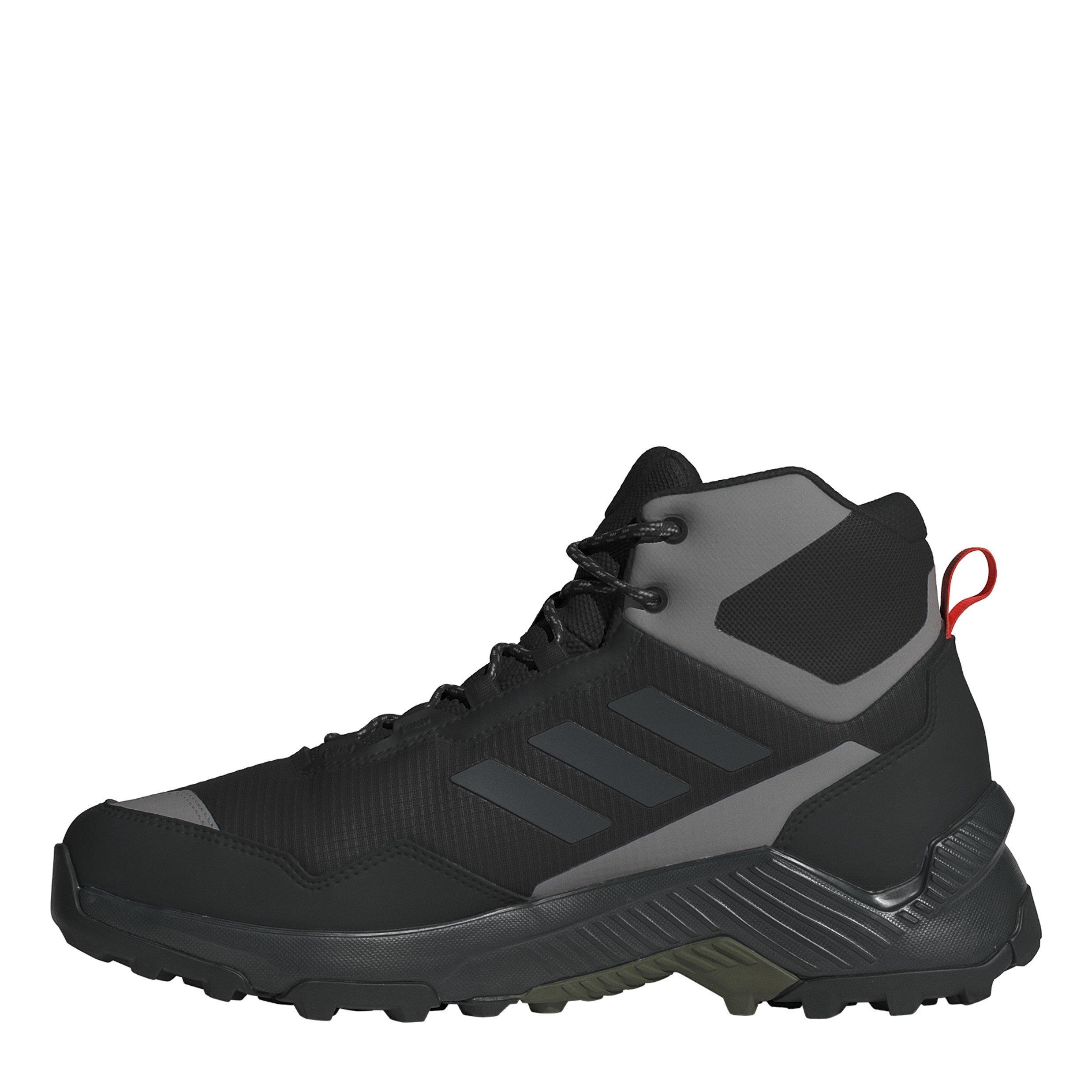 Black/Carbon - adidas - Terrex Eastrail Mid Waterproof Hiking Shoes - 2