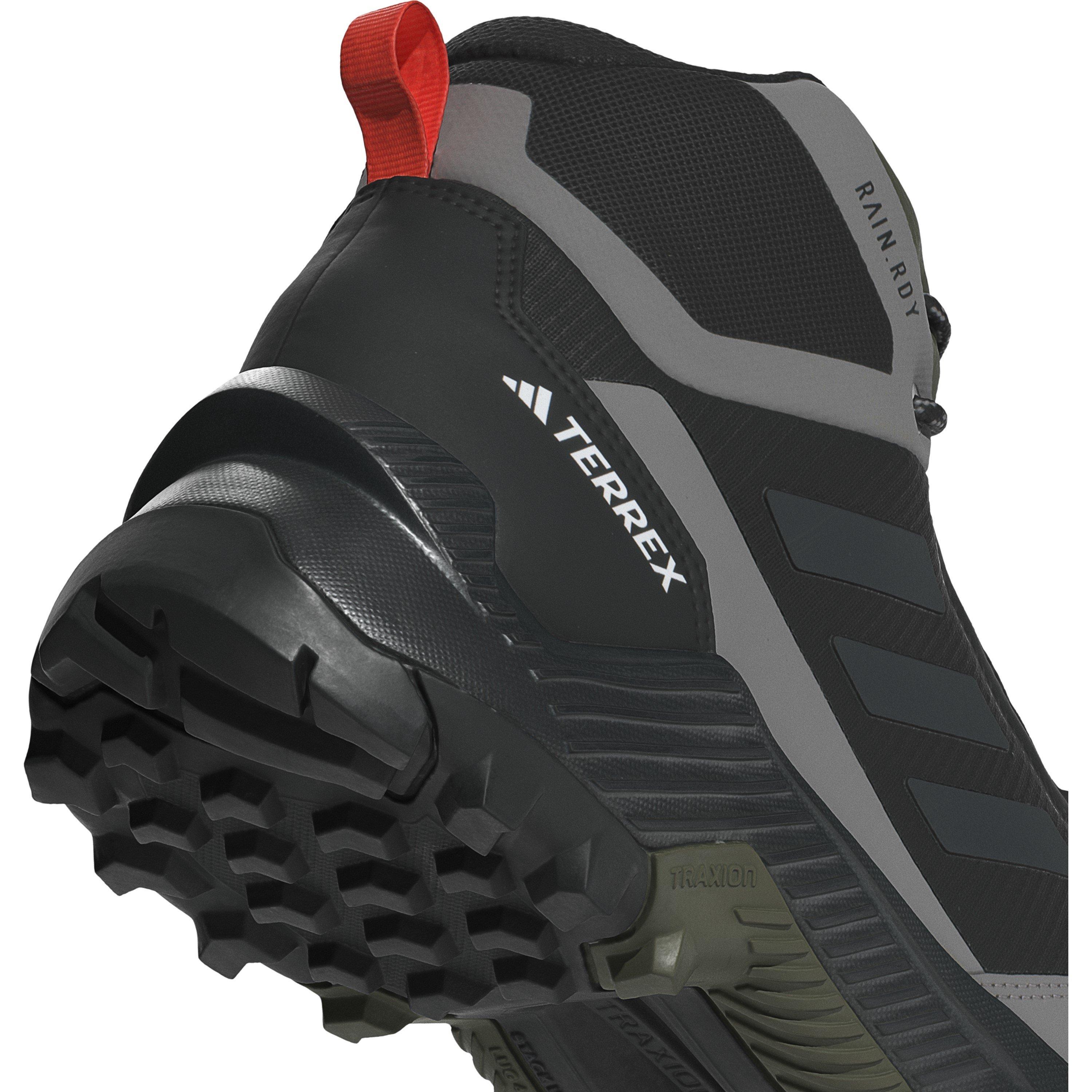 Black/Carbon - adidas - Terrex Eastrail Mid Waterproof Hiking Shoes - 8