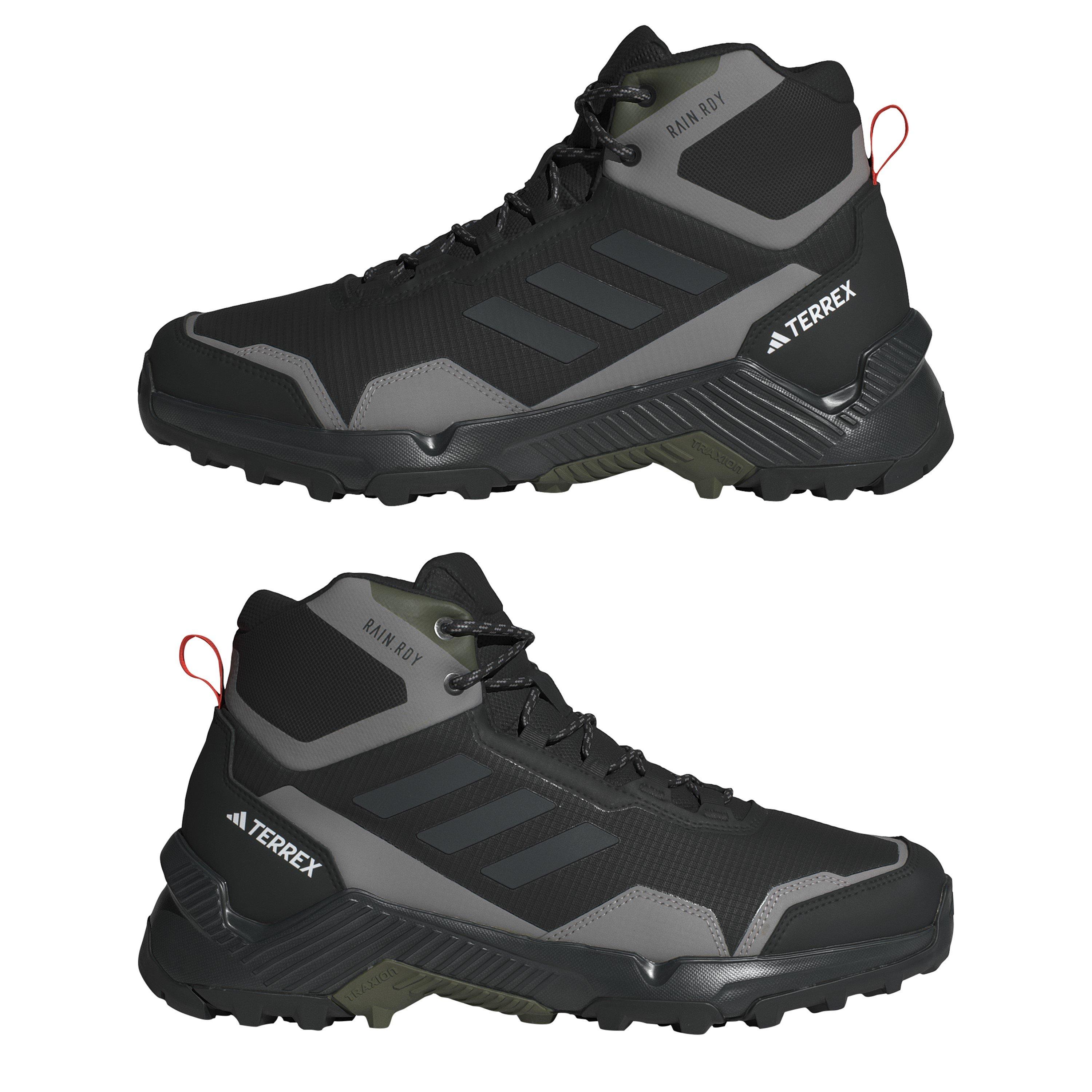 Black/Carbon - adidas - Terrex Eastrail Mid Waterproof Hiking Shoes - 9