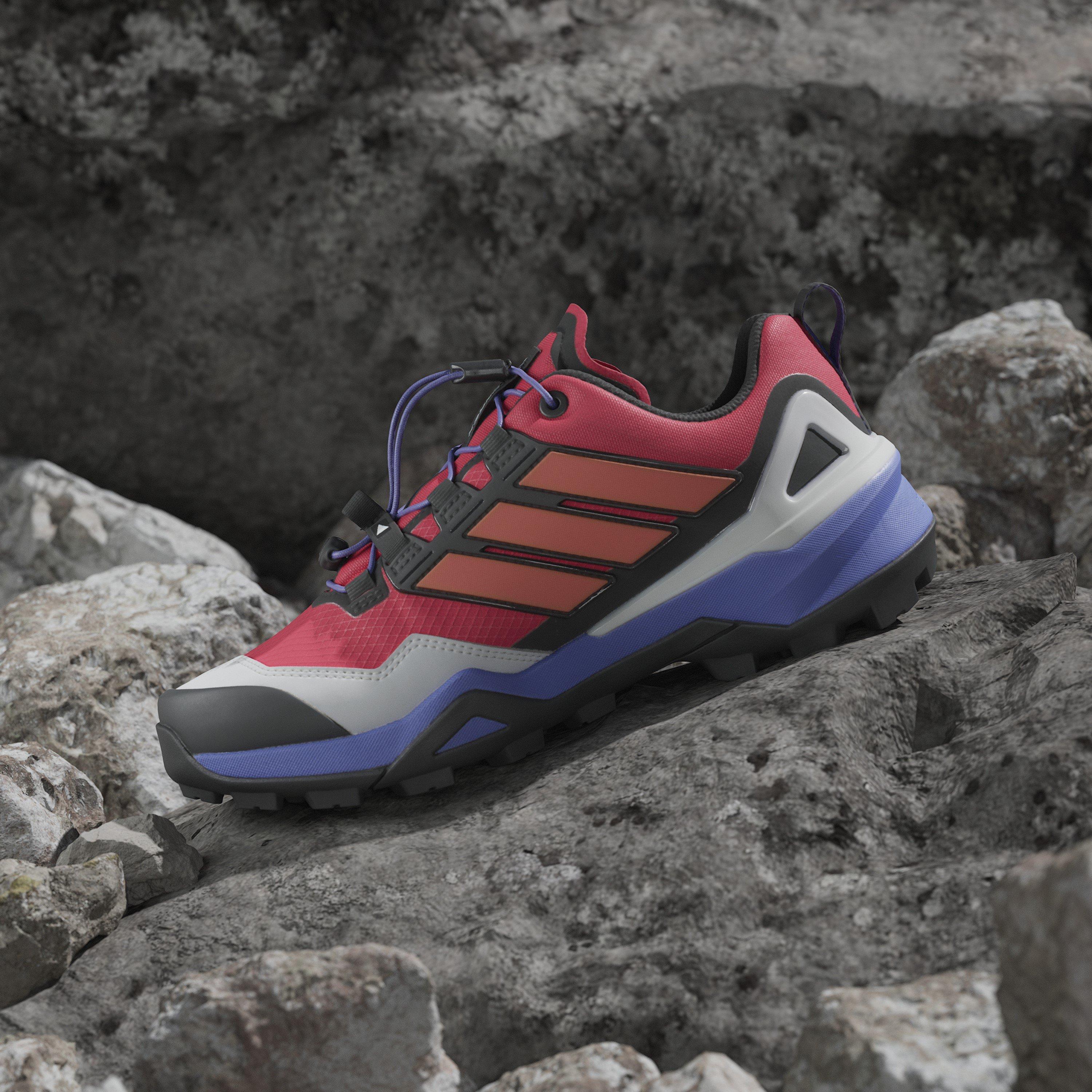 Ruby/Azul/Preto - adidas - Adults Non-Waterproof Hiking Shoes - 14