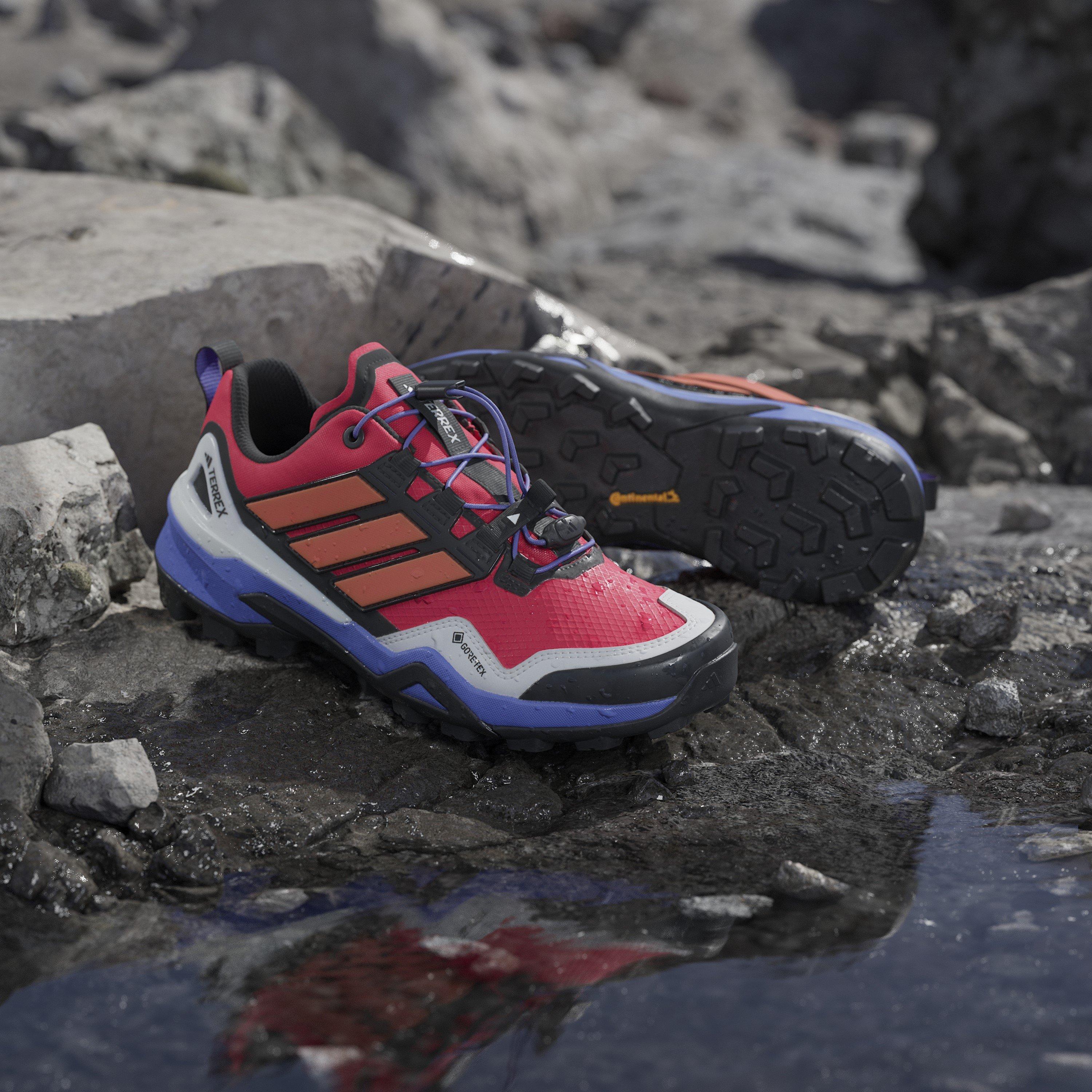 Ruby/Azul/Preto - adidas - Adults Non-Waterproof Hiking Shoes - 15