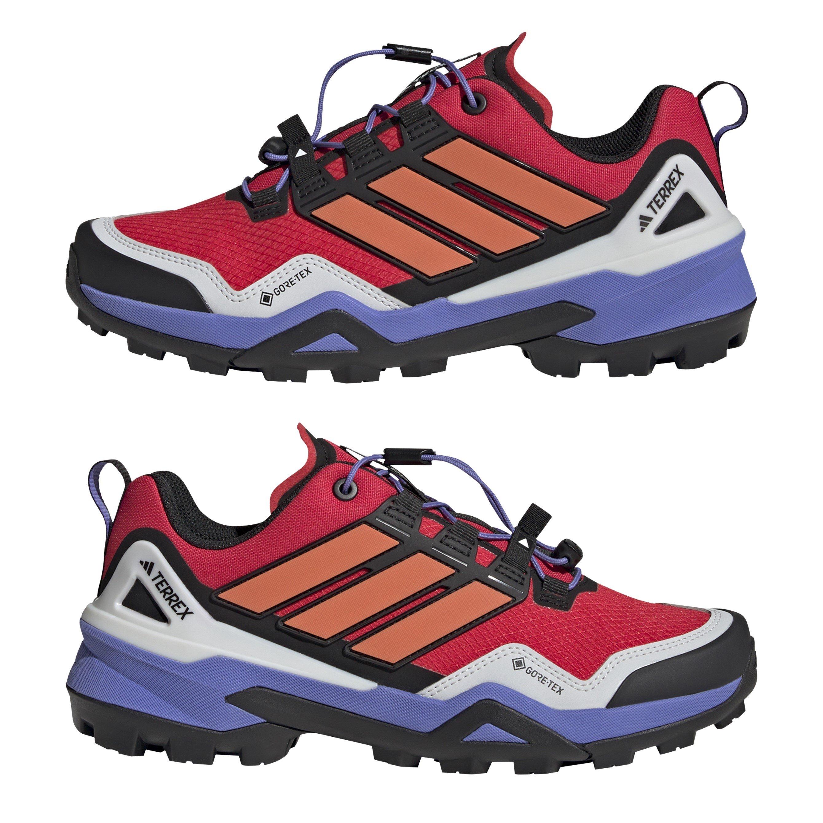 Ruby/Azul/Preto - adidas - Adults Non-Waterproof Hiking Shoes - 9