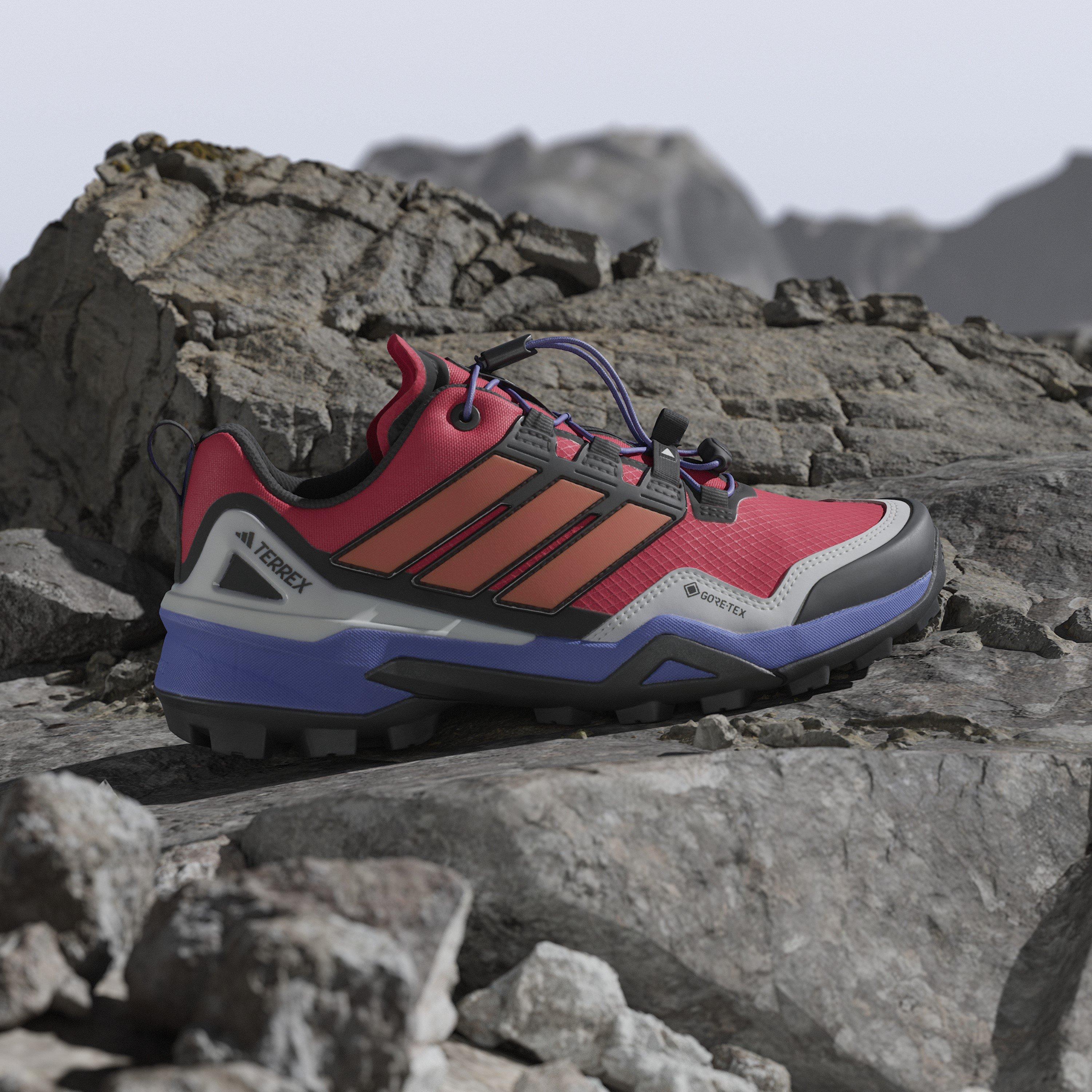 Ruby/Azul/Preto - adidas - Adults Non-Waterproof Hiking Shoes - 10
