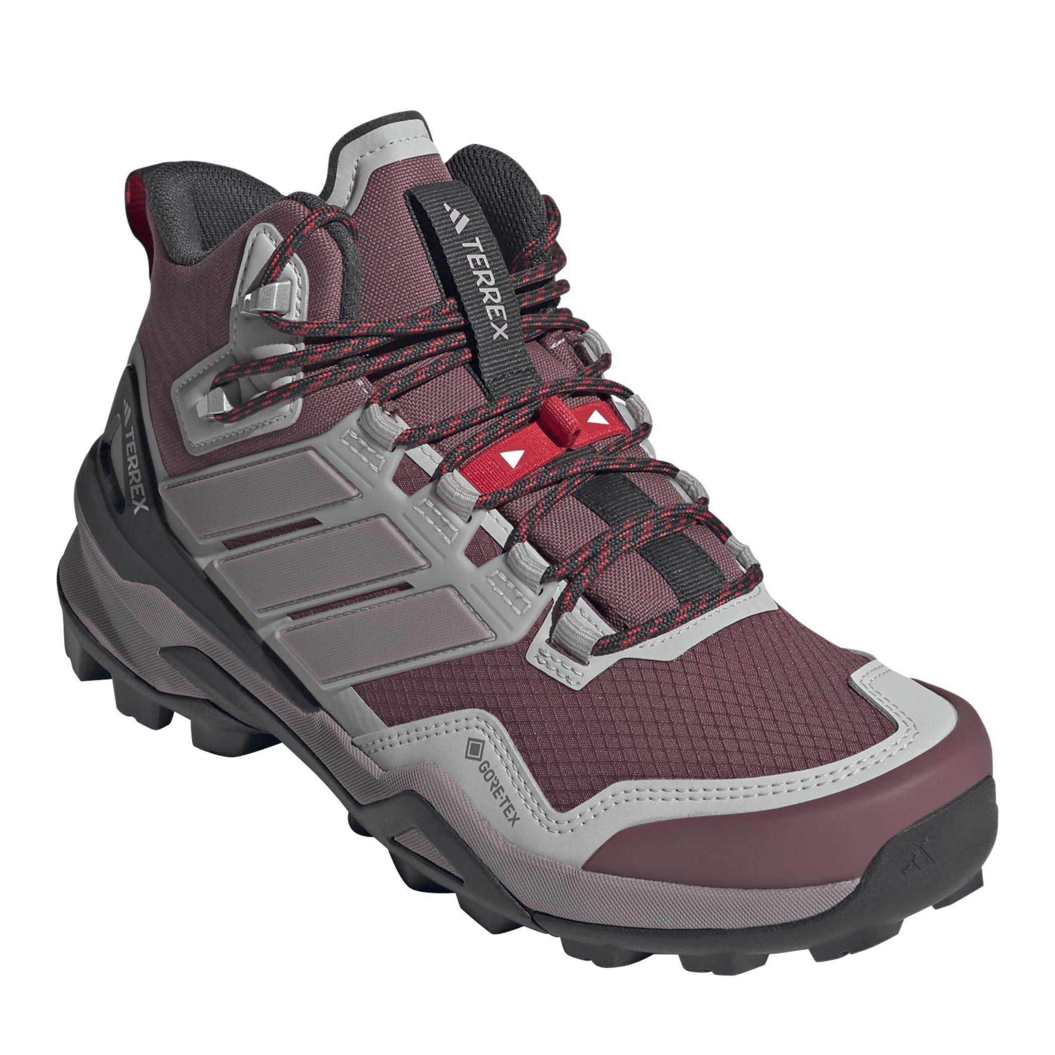 Crmsn/Fig/Gry - adidas - Adults Non-Waterproof Hiking Boots - 3