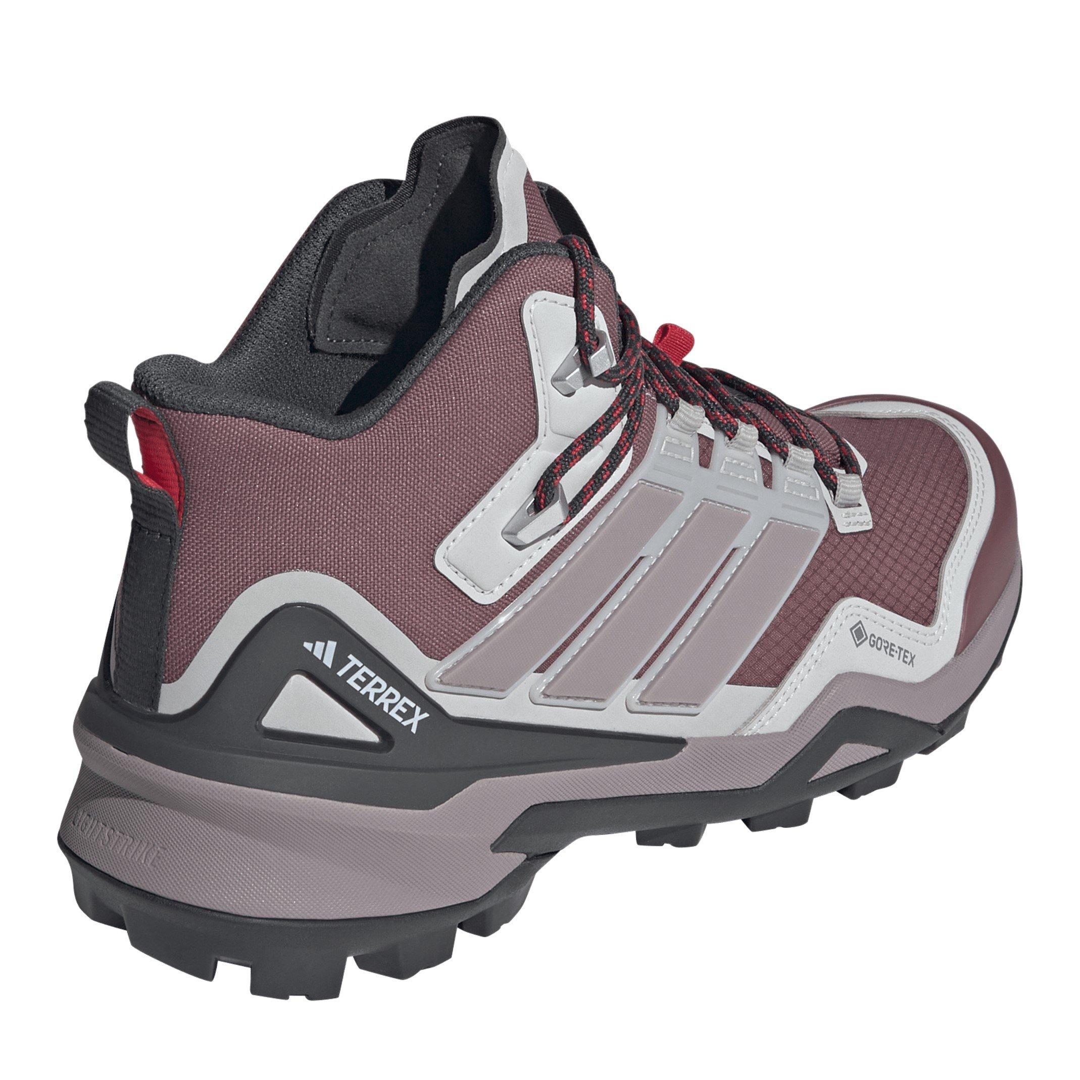Crmsn/Fig/Gry - adidas - Adults Non-Waterproof Hiking Boots - 4