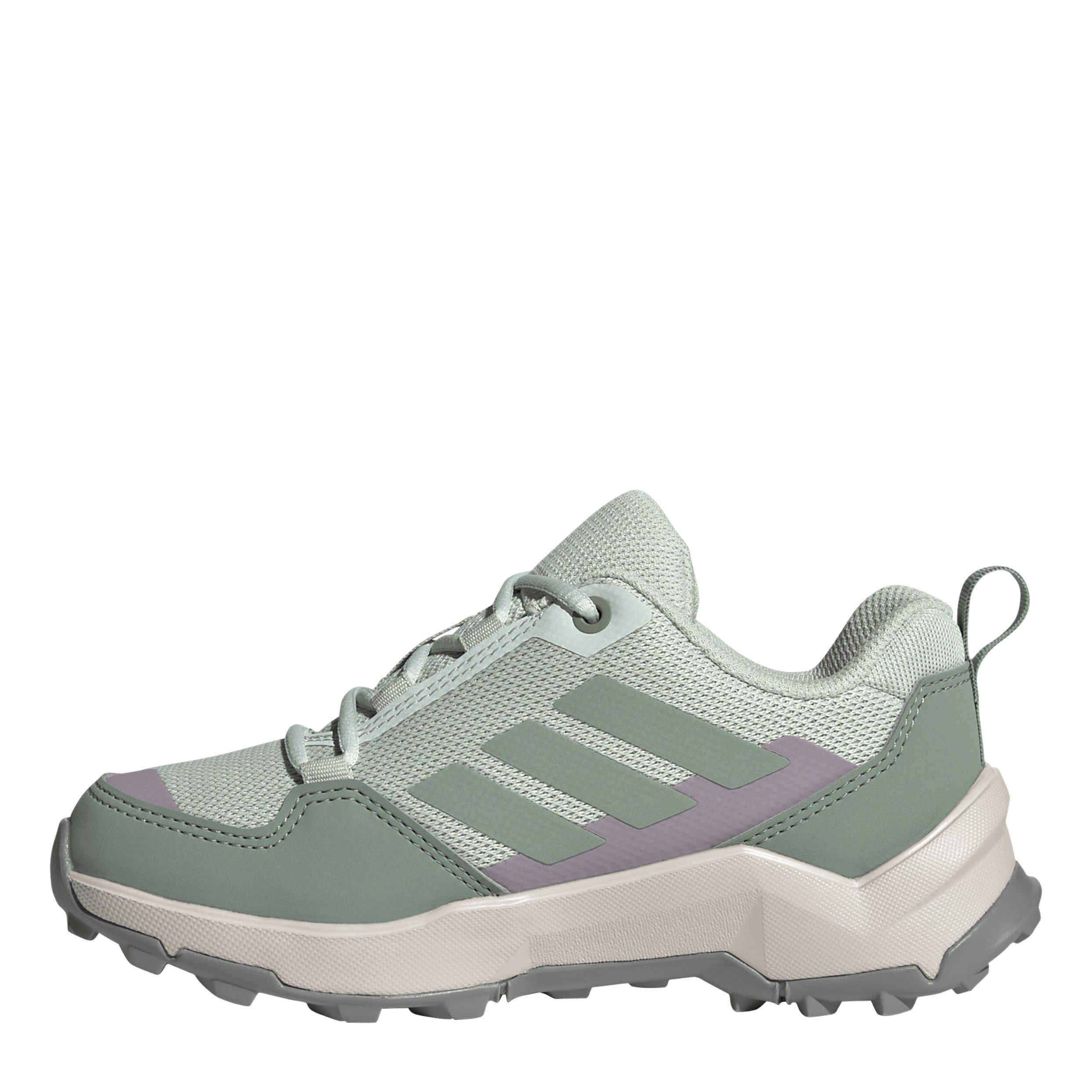 Green/Fig - adidas - Terrex AX4S Breathable Cushioned Non Waterproof Hiking Shoes - 2