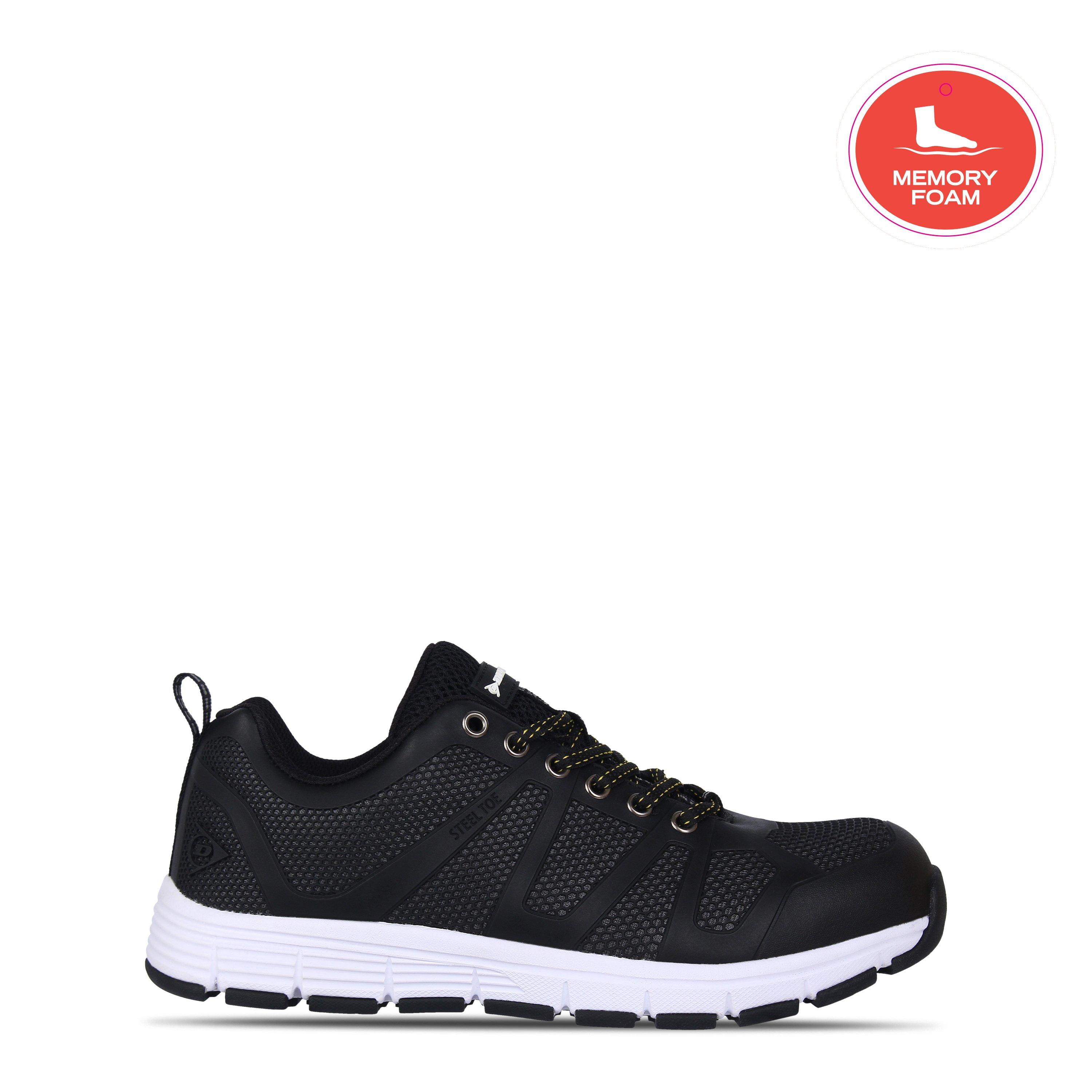 Zwart - Dunlop - Reno Steel Toe Cap Shoes Mens - 1