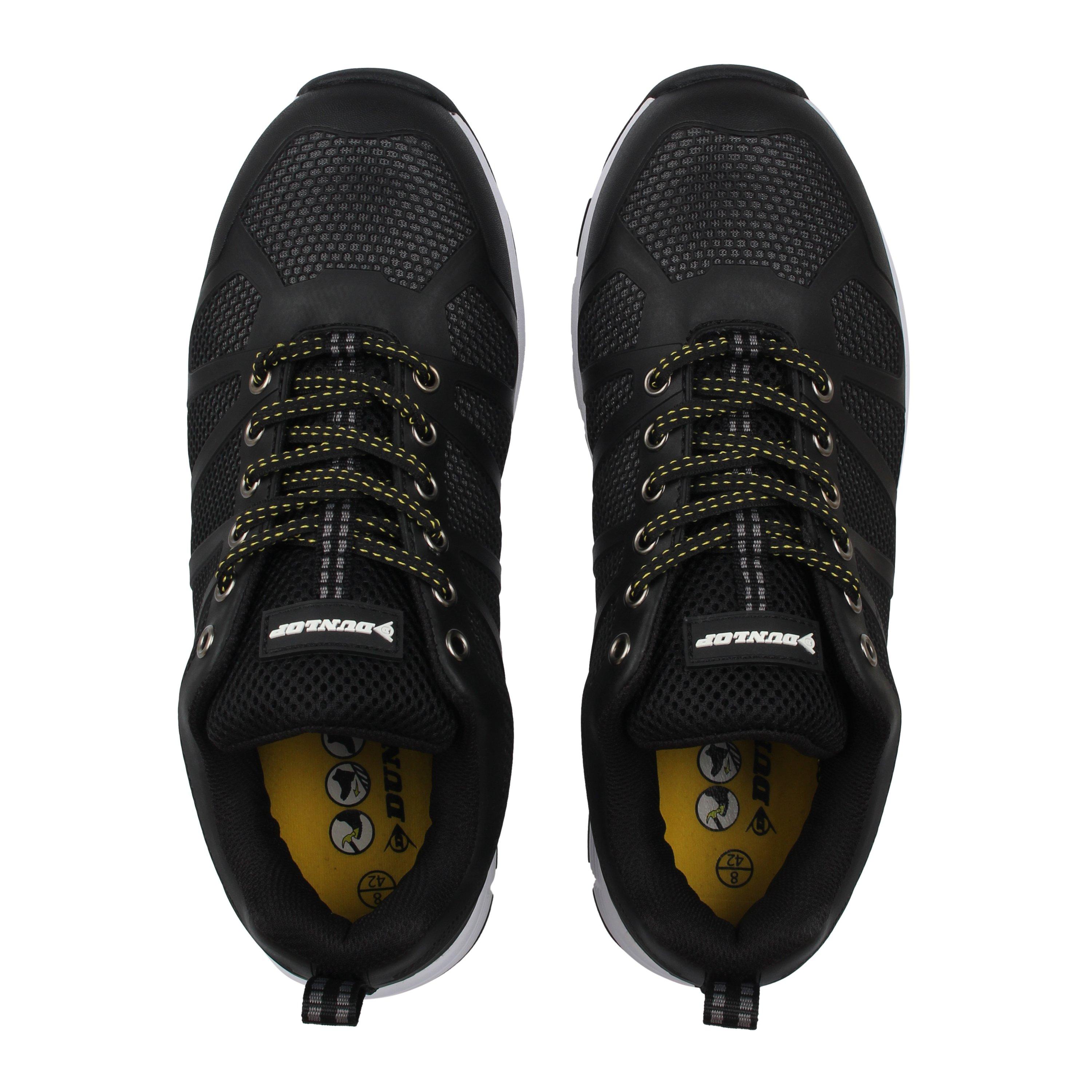 Black - Dunlop - Reno Steel Toe Cap Shoes Mens - 5