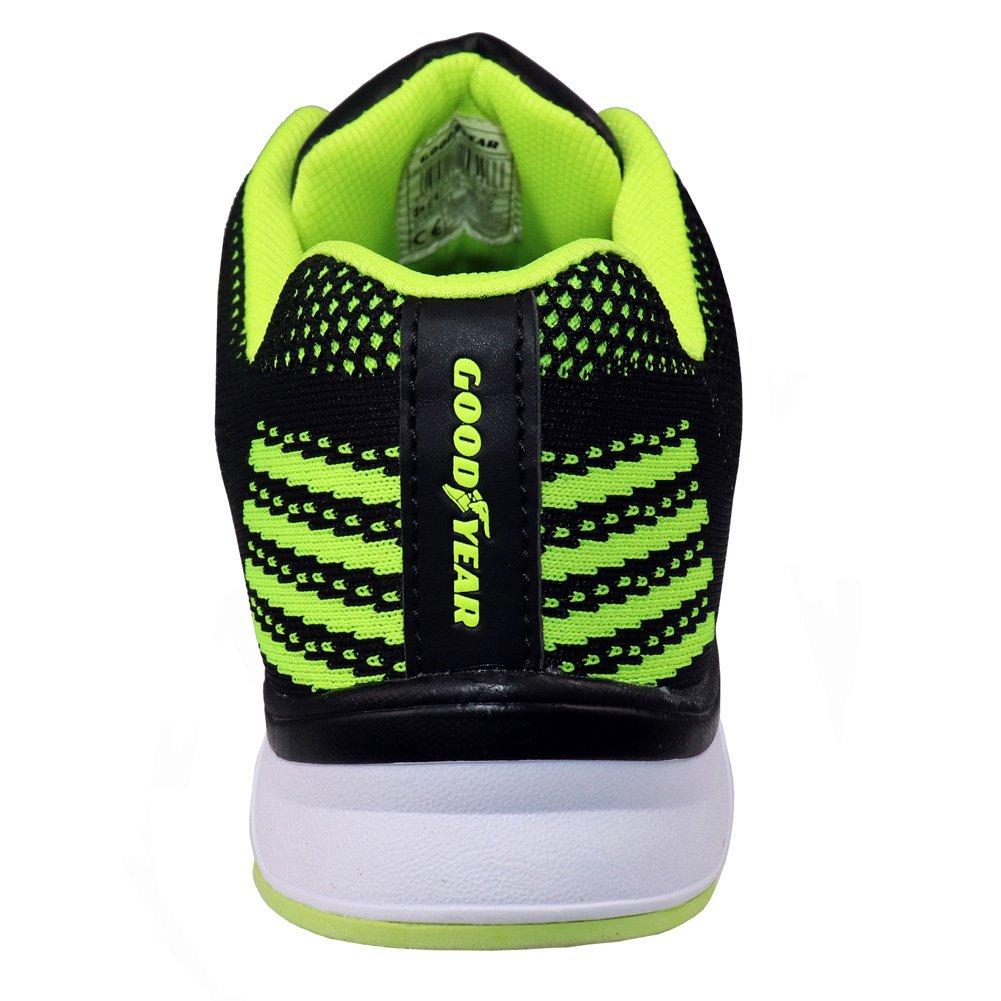 Sort/Grøn - Goodyear - Safety Steel Toe Cap Boots - 6