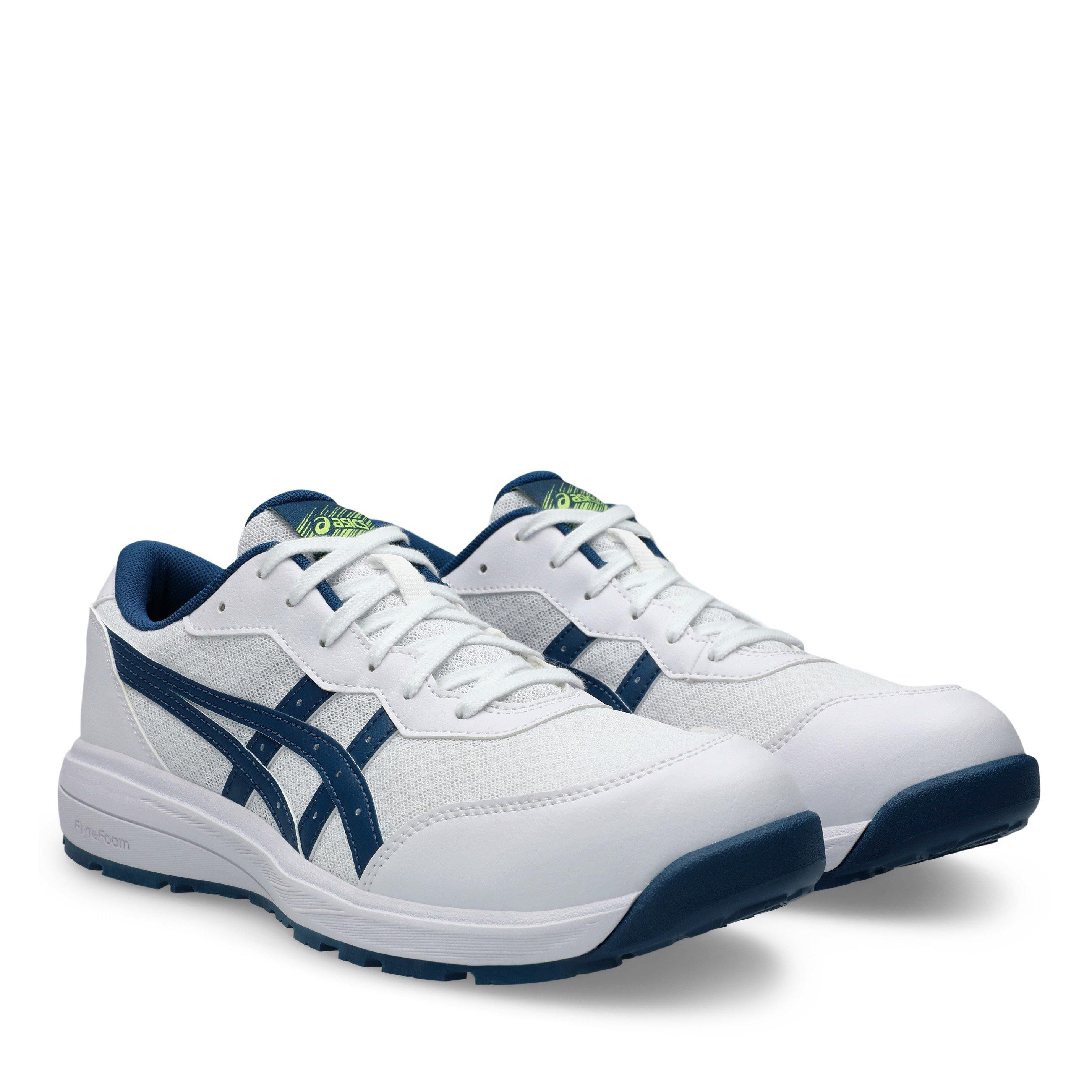 WHITE/MAKO BLUE - Asics - Winjob 221 Safety Steel Toe Cap Boots - 4