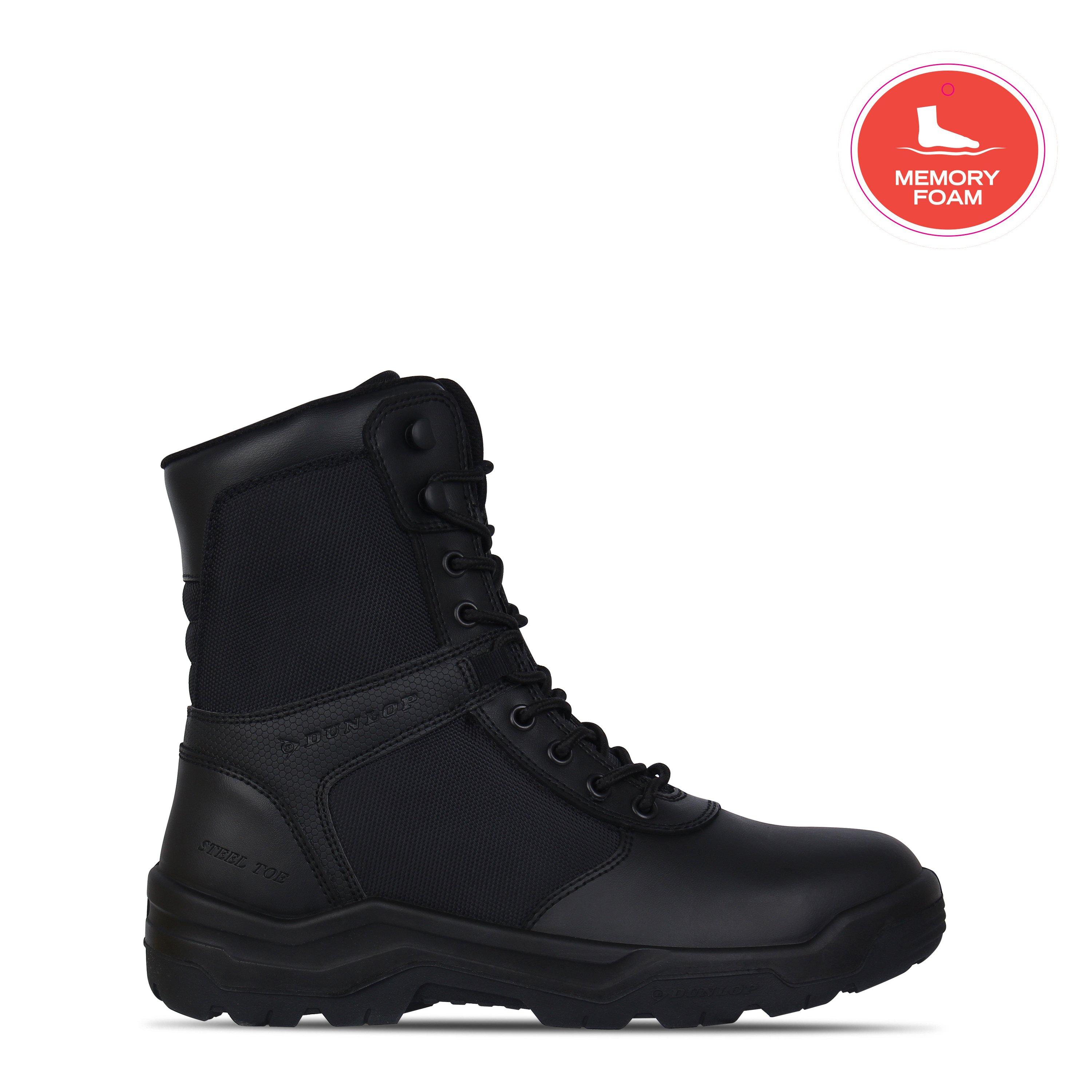 Black - Dunlop - Hudson Steel Toe Cap Boots Mens - 1