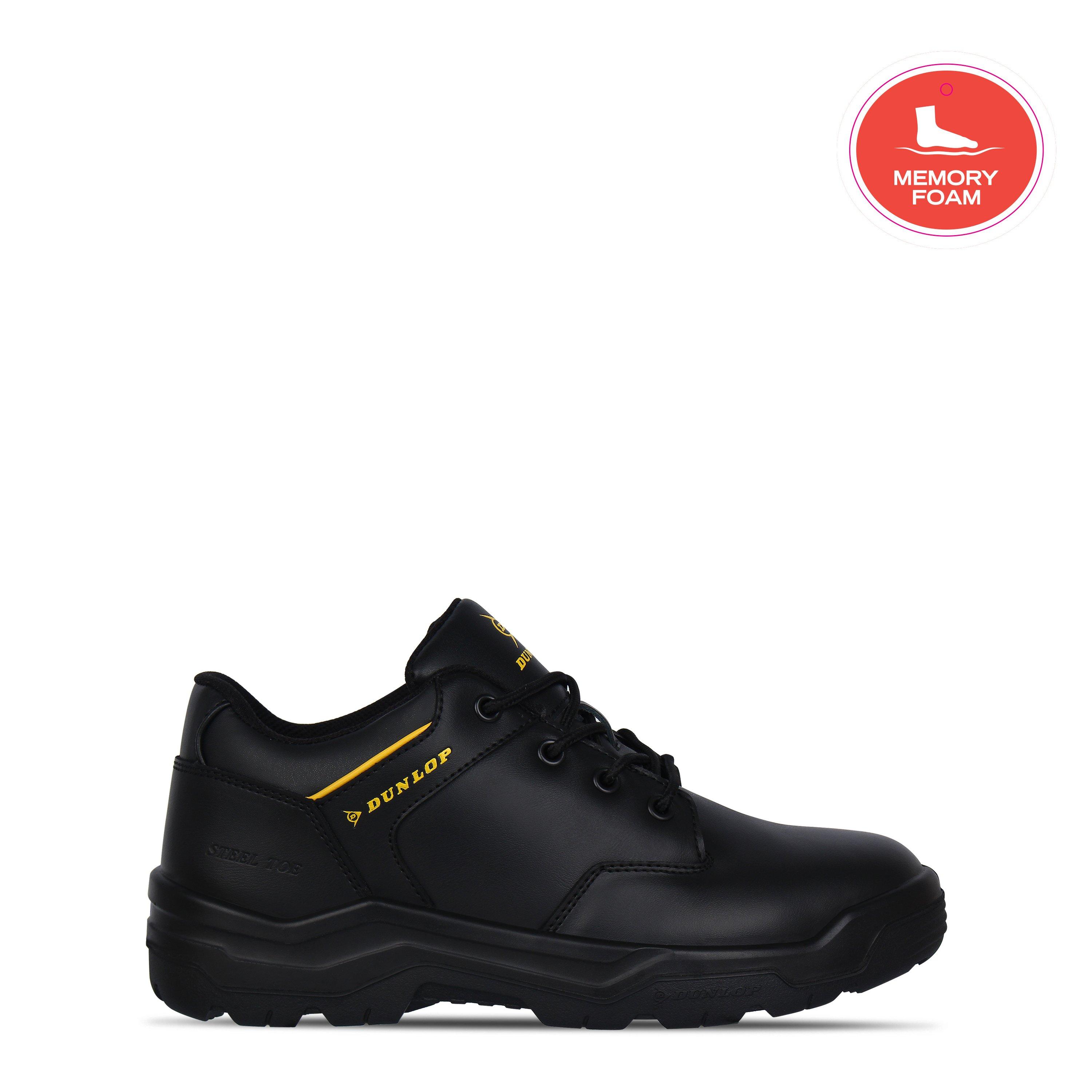 Black - Dunlop - Kansas Steel Toe Cap Shoes - 1
