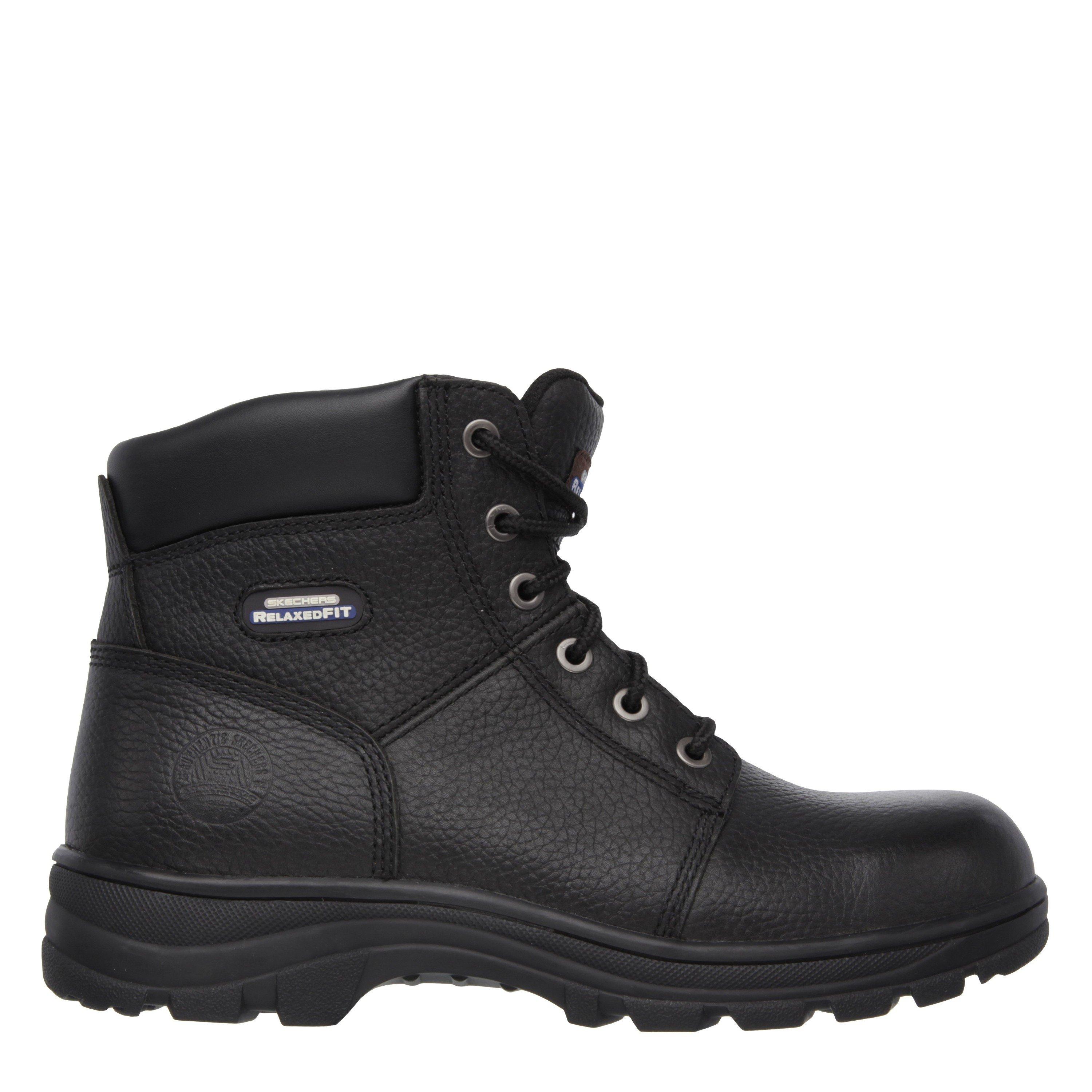 Black - Skechers - Work Workshire Mens Steel Toe Cap Safety Boots - 1