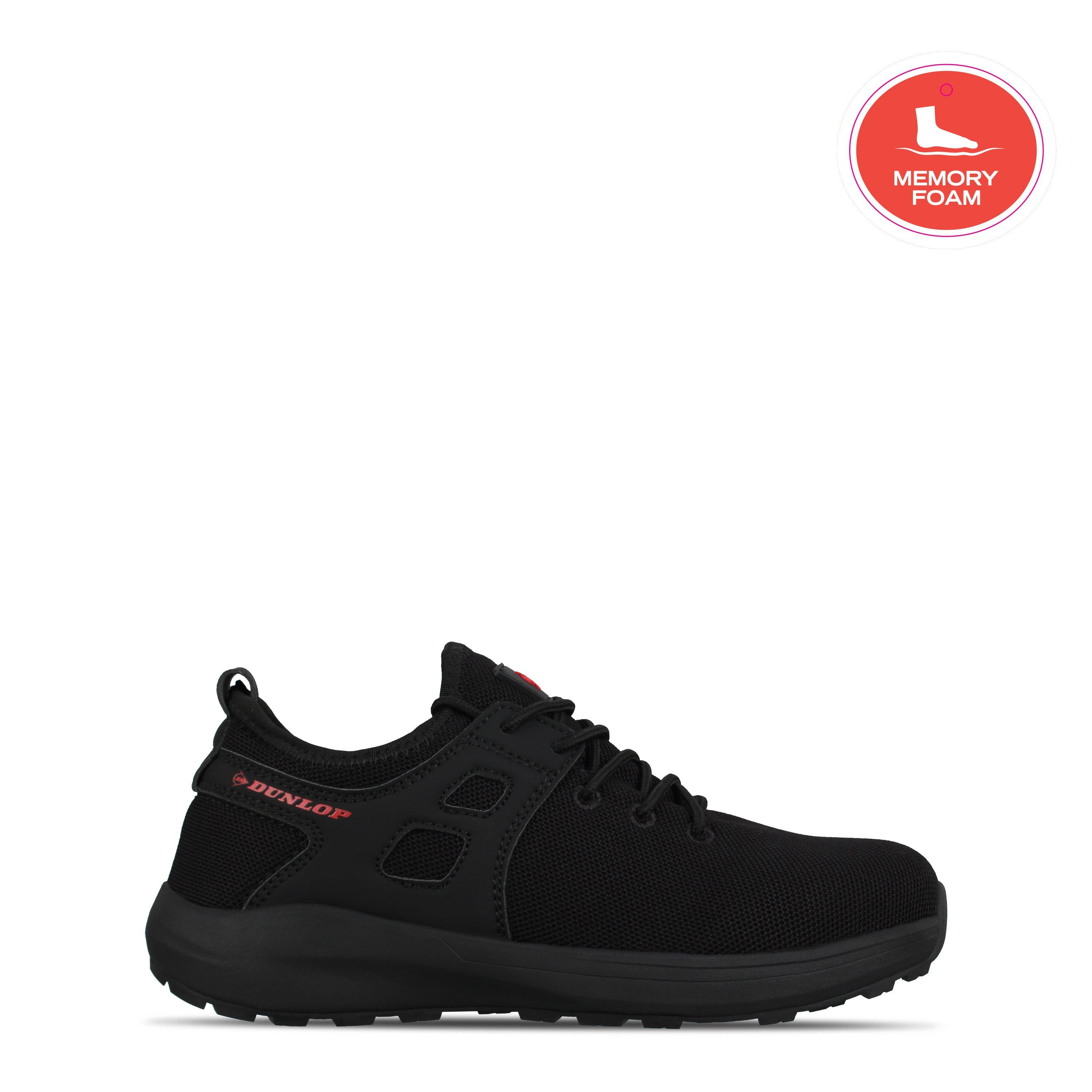 Black/Red - Dunlop - Arizona Steel Toe Cap Shoe Mens - 1