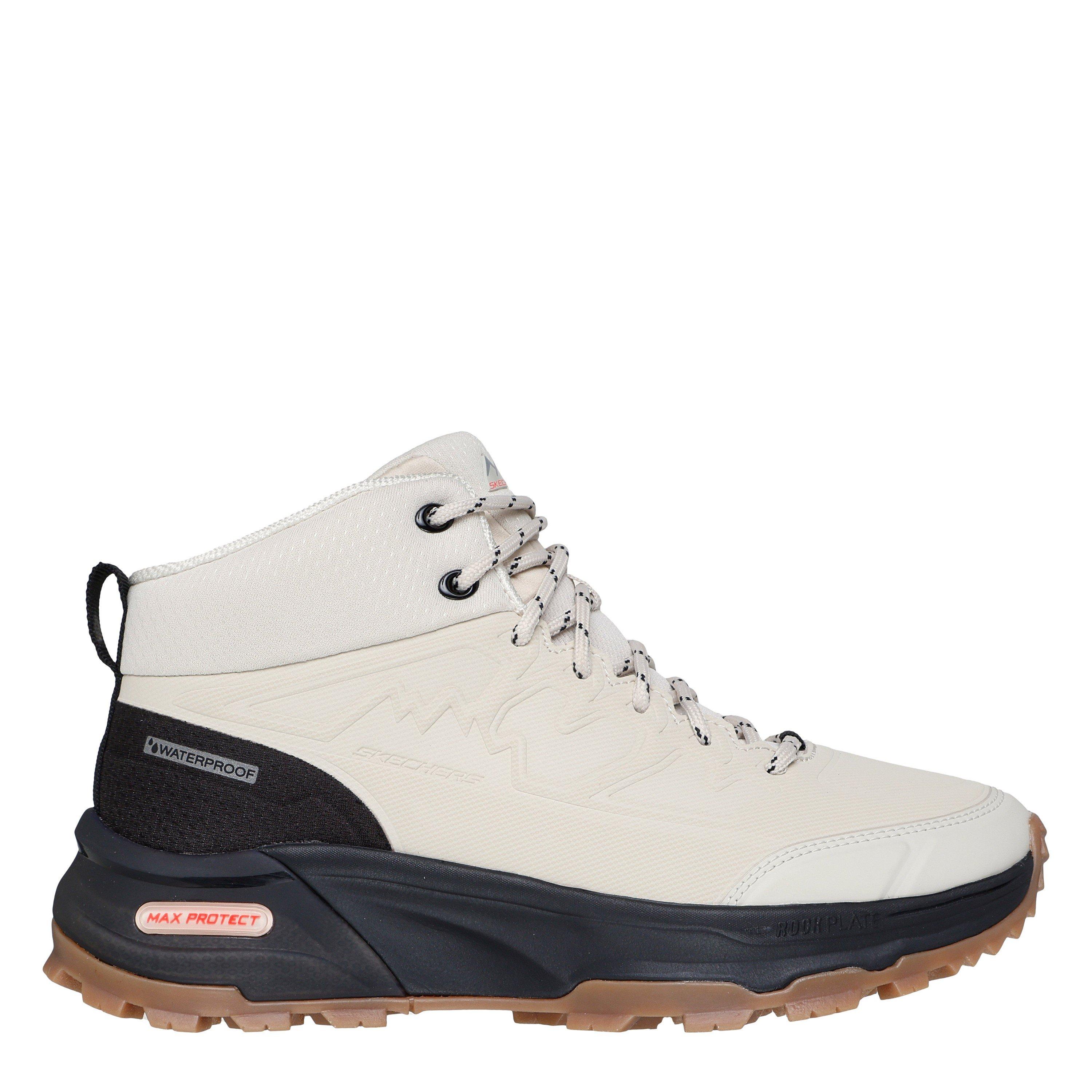 Natural/Black - Skechers - Women's Waterproof Seasonal Walking Shoes - 1
