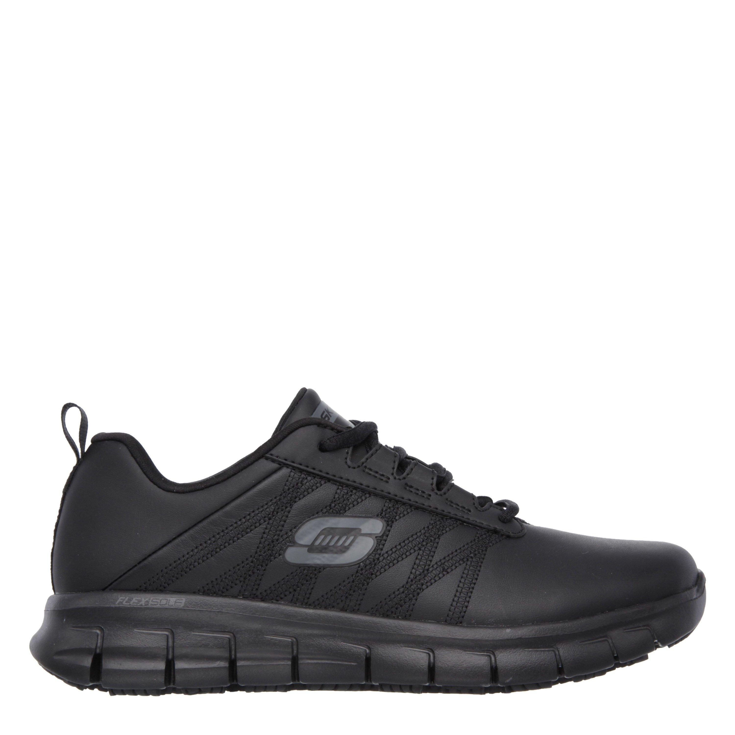 Noir - Skechers - Lace Up Athletic W Sr Outsole Non Slip Shoes Womens - 1