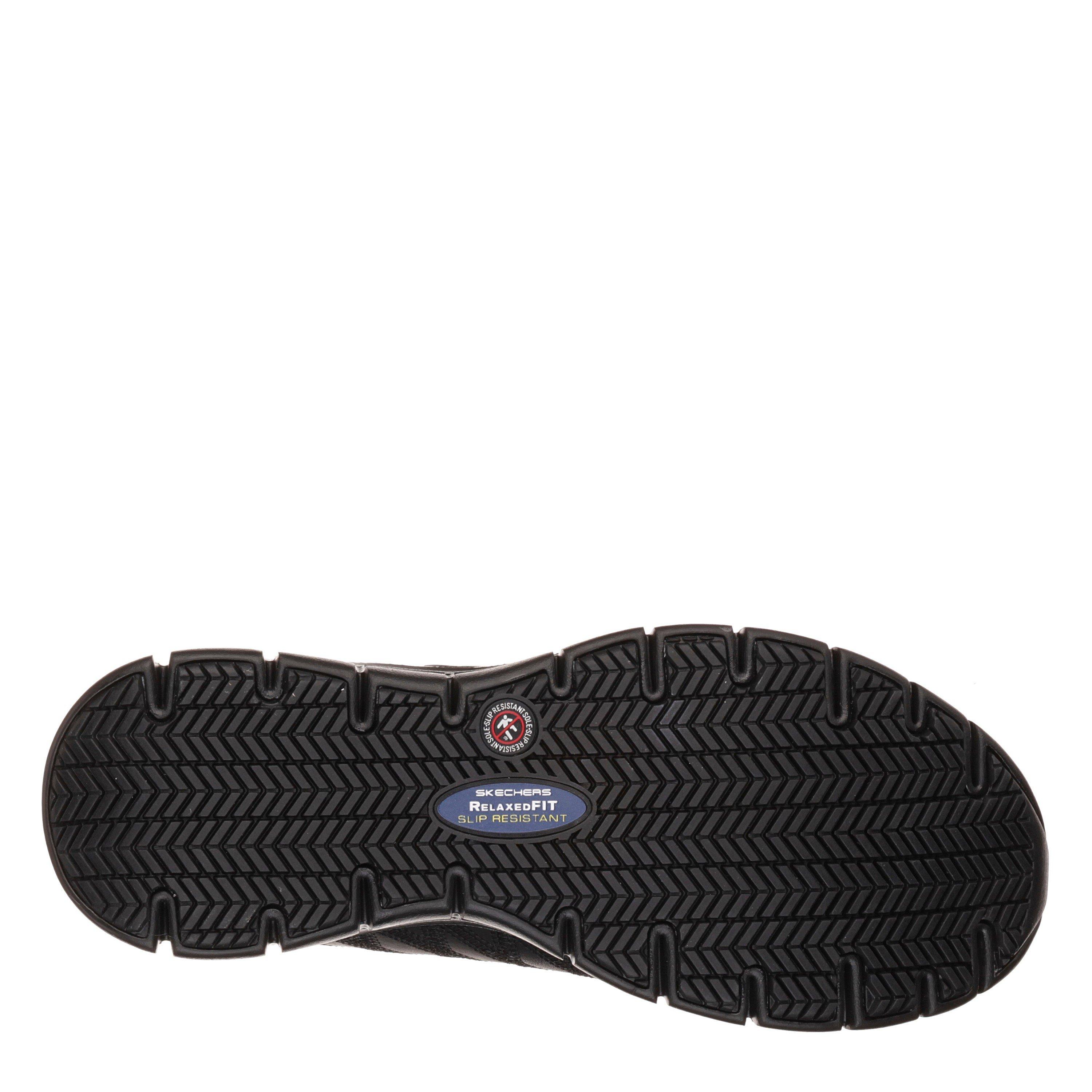 Noir - Skechers - Lace Up Athletic W Sr Outsole Non Slip Shoes Womens - 5