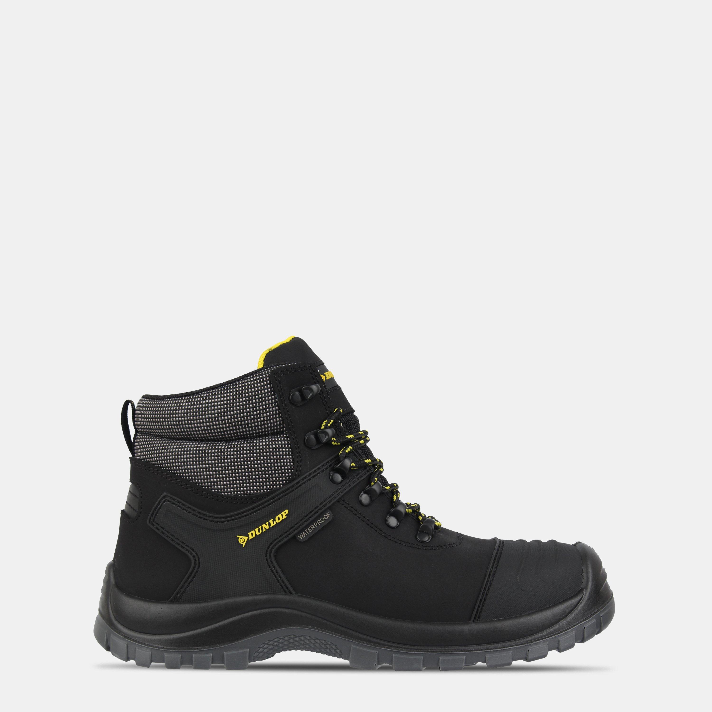 Black - Dunlop - Nova S3 WP Steel Toe Cap Boots Mens - 1