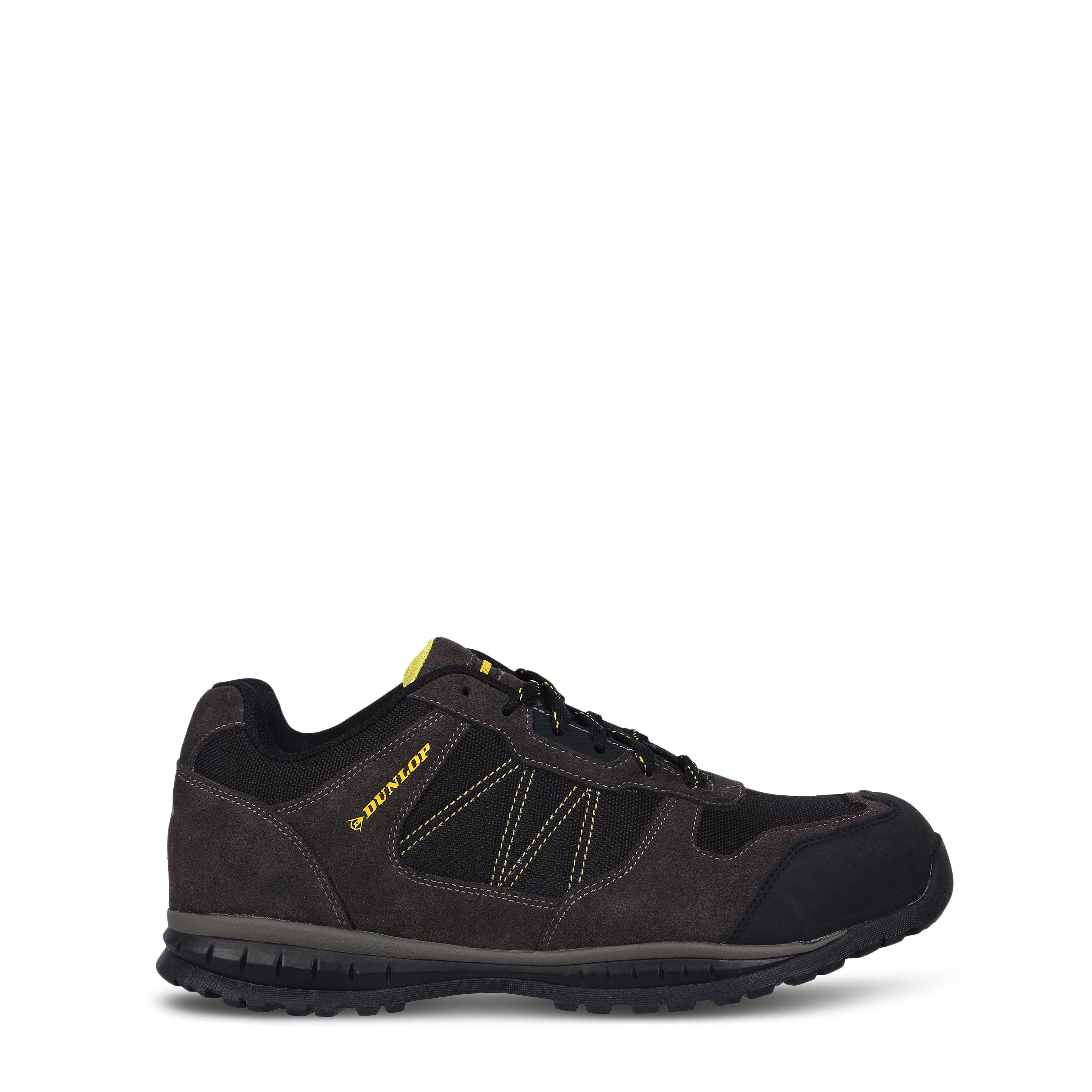 Charcoal/Yellow - Dunlop - Austin Steel Toe Cap Shoes Mens - 1