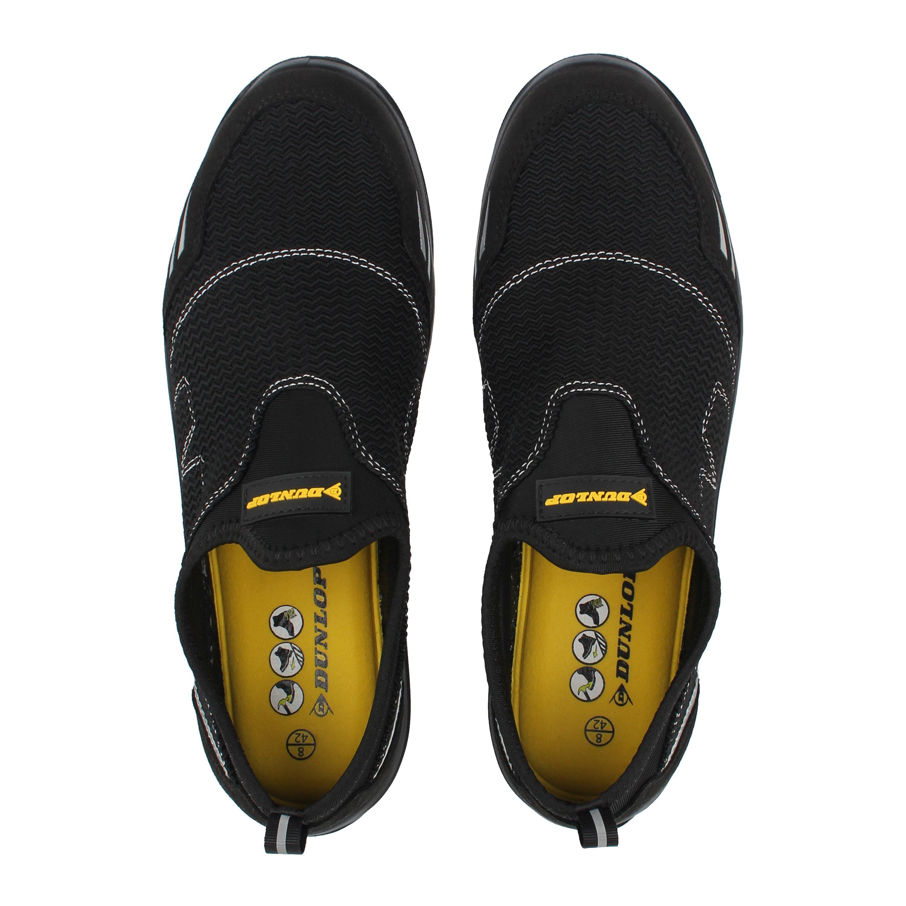 Black - Dunlop - Arlington Steel Toe Cap Shoes Mens - 5