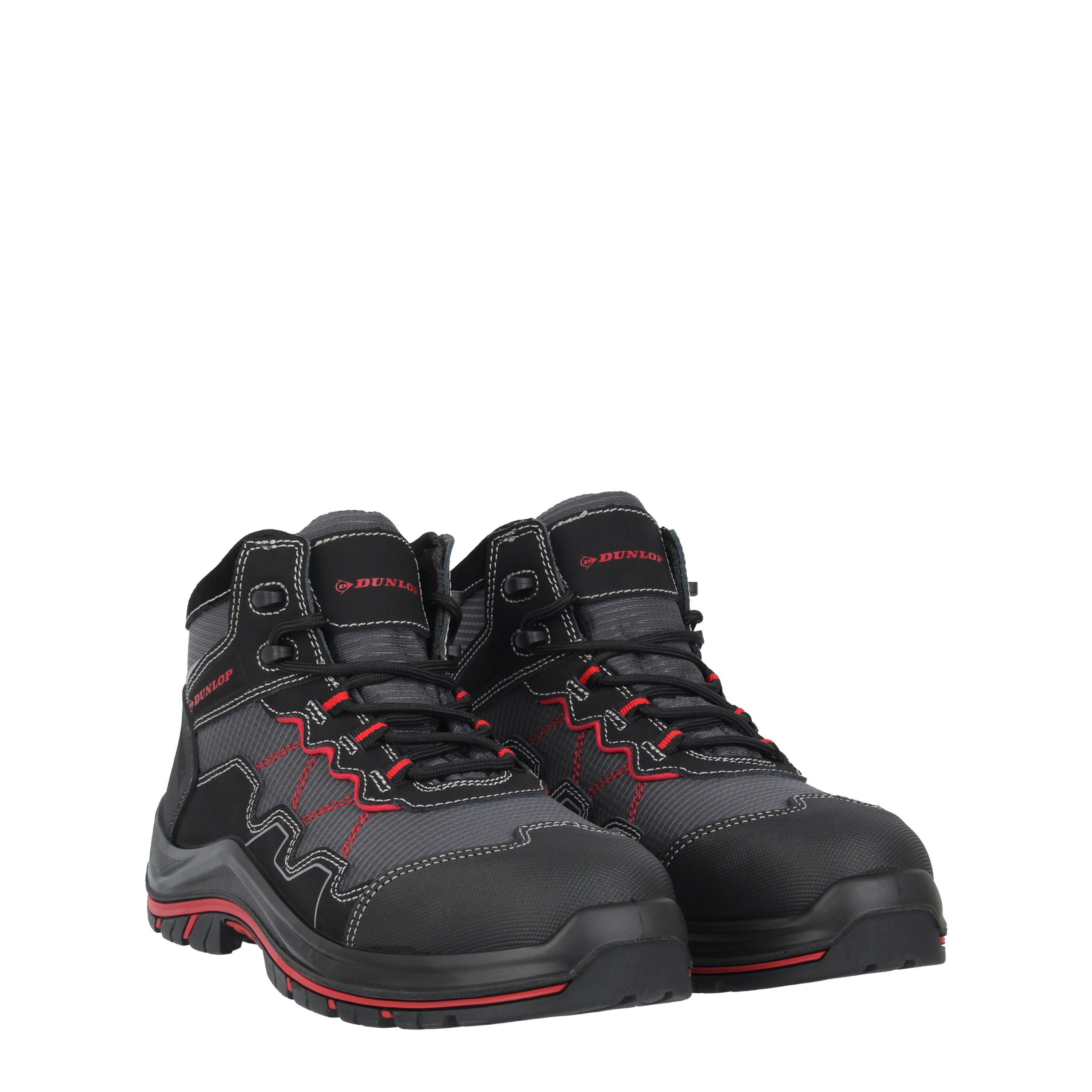 Black/Red - Dunlop - Virginia Steel Toe Cap Boots Mens - 3
