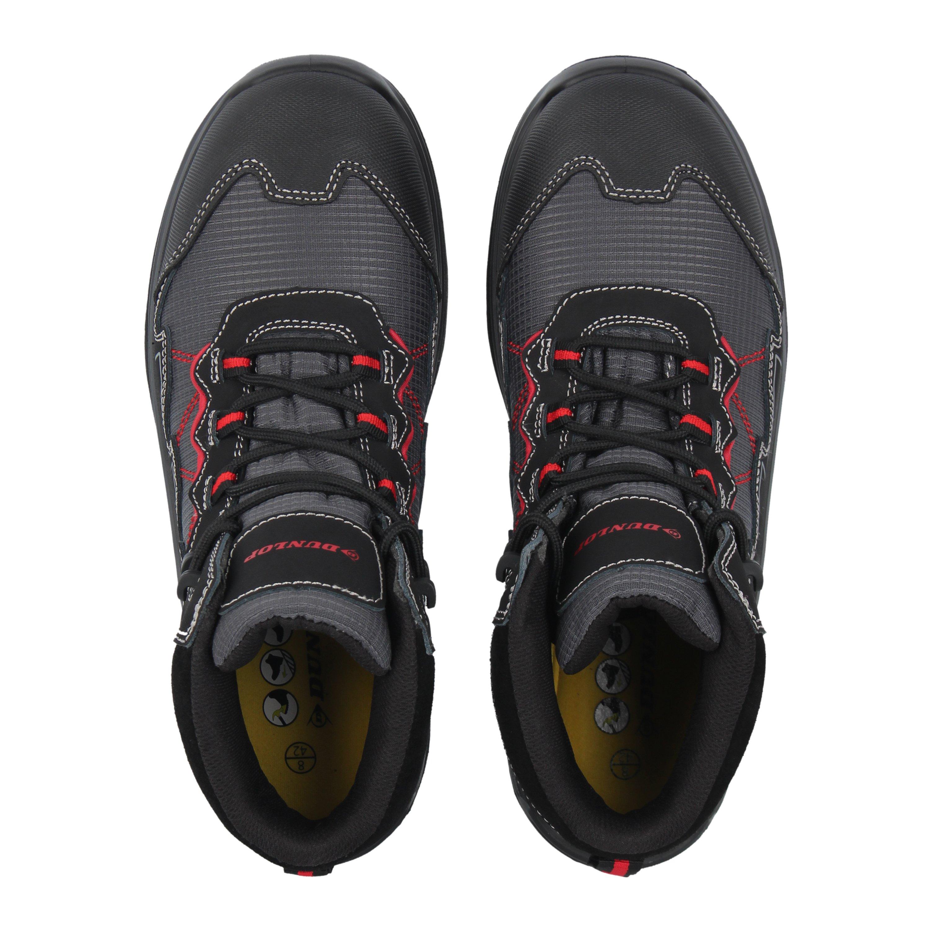 Black/Red - Dunlop - Virginia Steel Toe Cap Boots Mens - 5