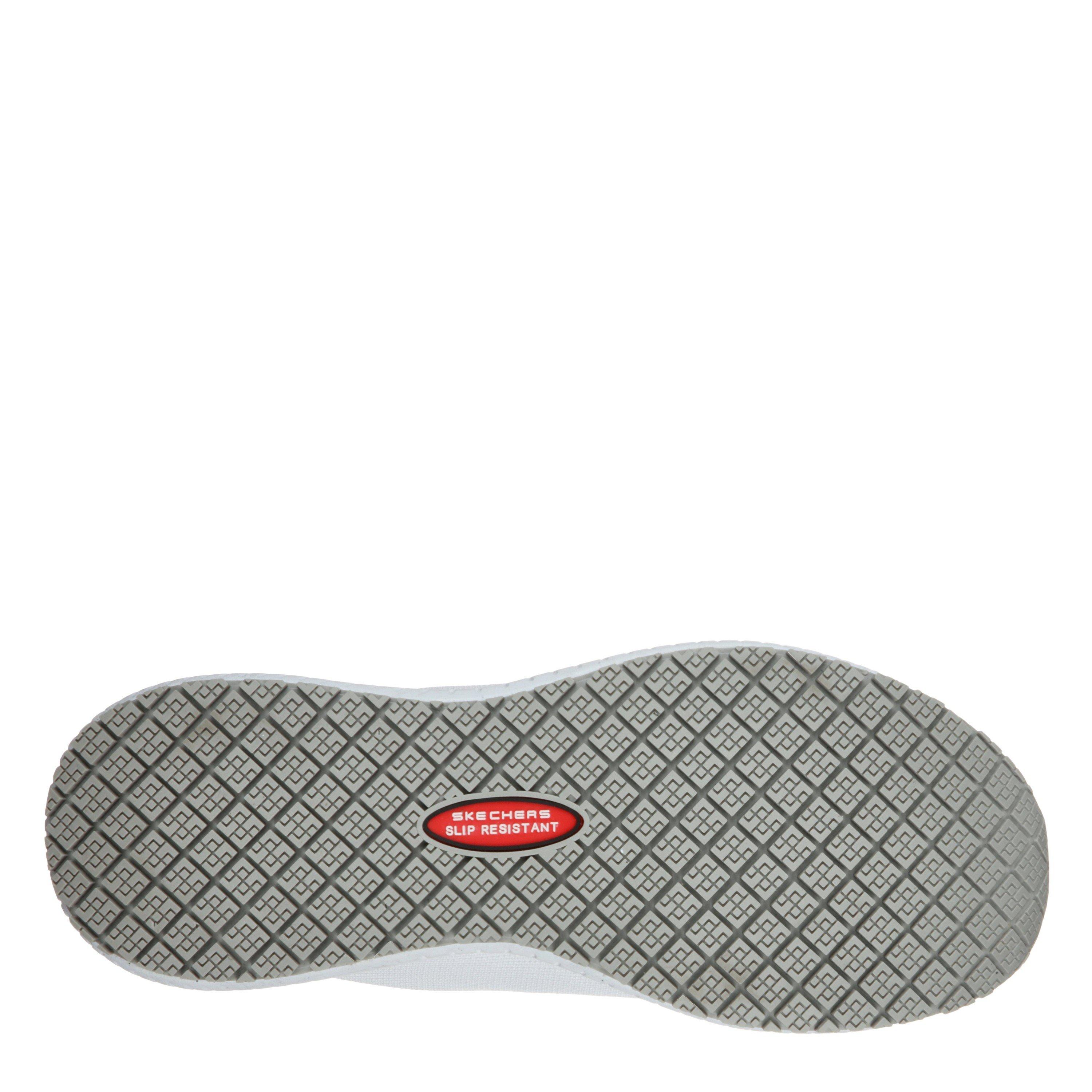 White - Skechers - Slip On Athletic W Resistant Non Shoes Womens - 4