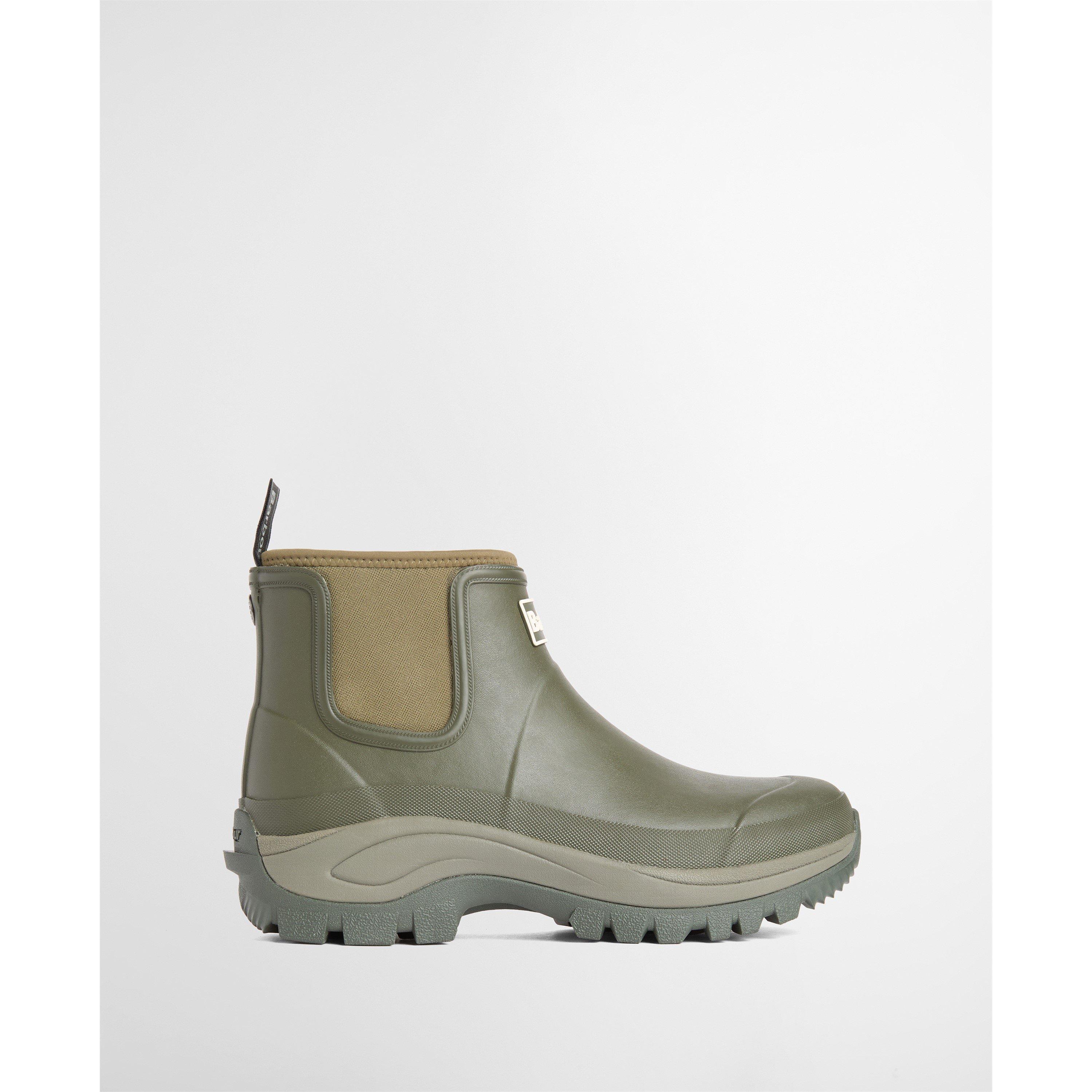 Olive - Barbour - Men's Matfen Chelsea Waterproof Wellingtons - 1