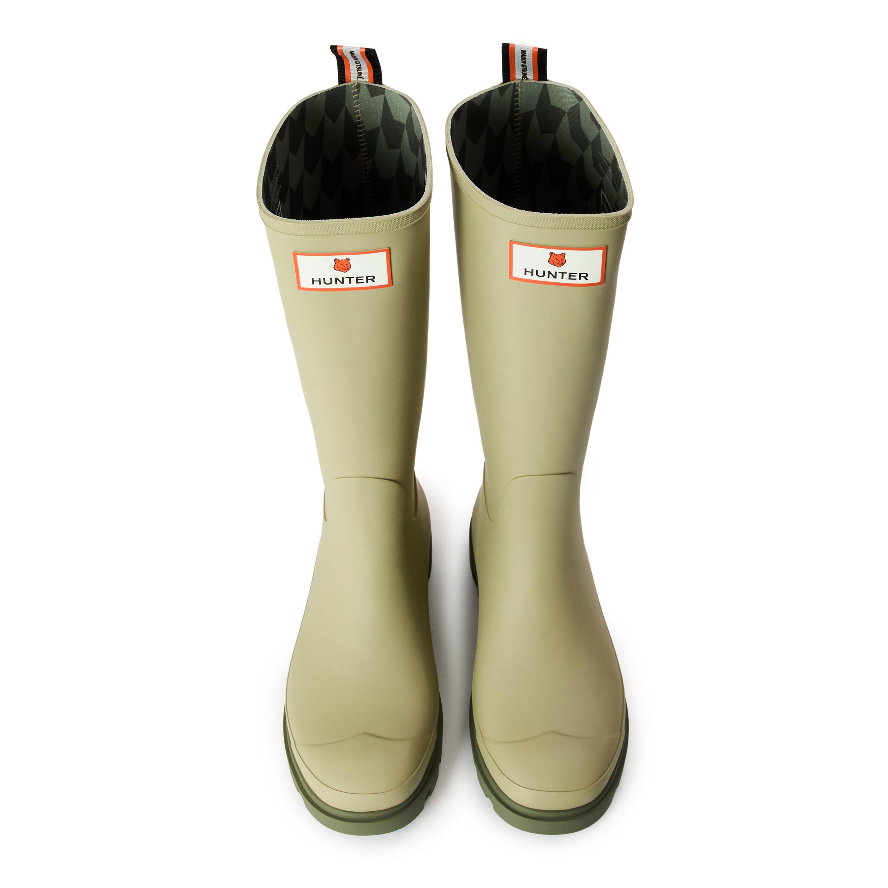 Ash/Pebble - Maison Kitsune - Unisex X Hunter DP Wellingtons - 4
