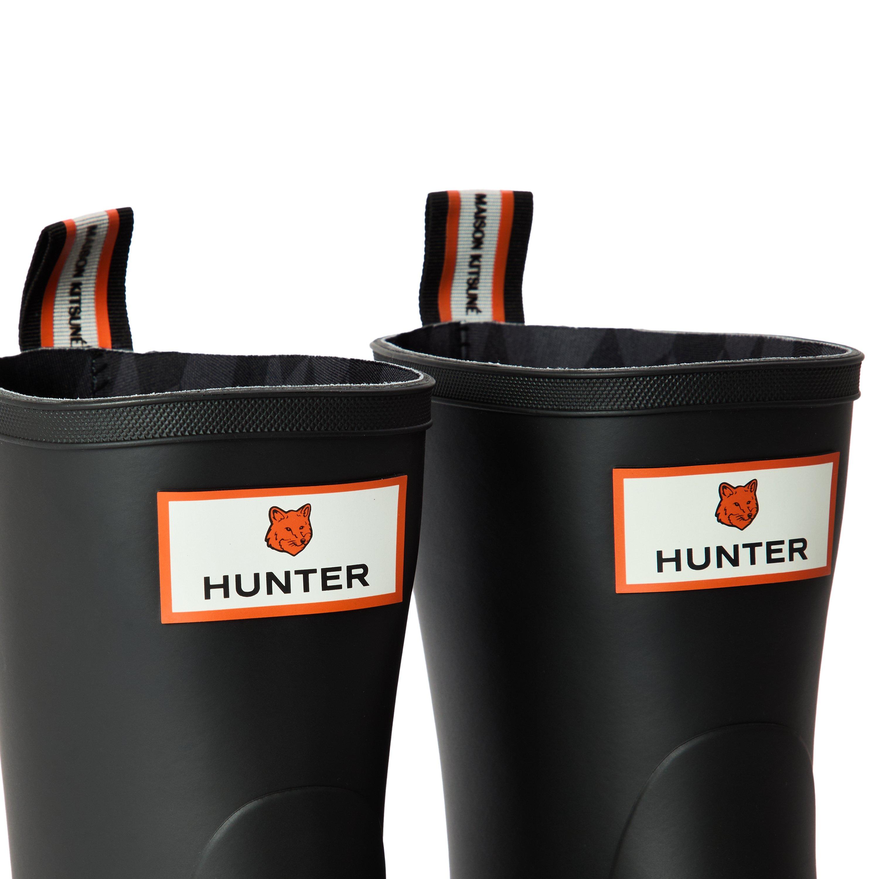 Black - Maison Kitsune - X Hunter DP Short Wellingtons - 3