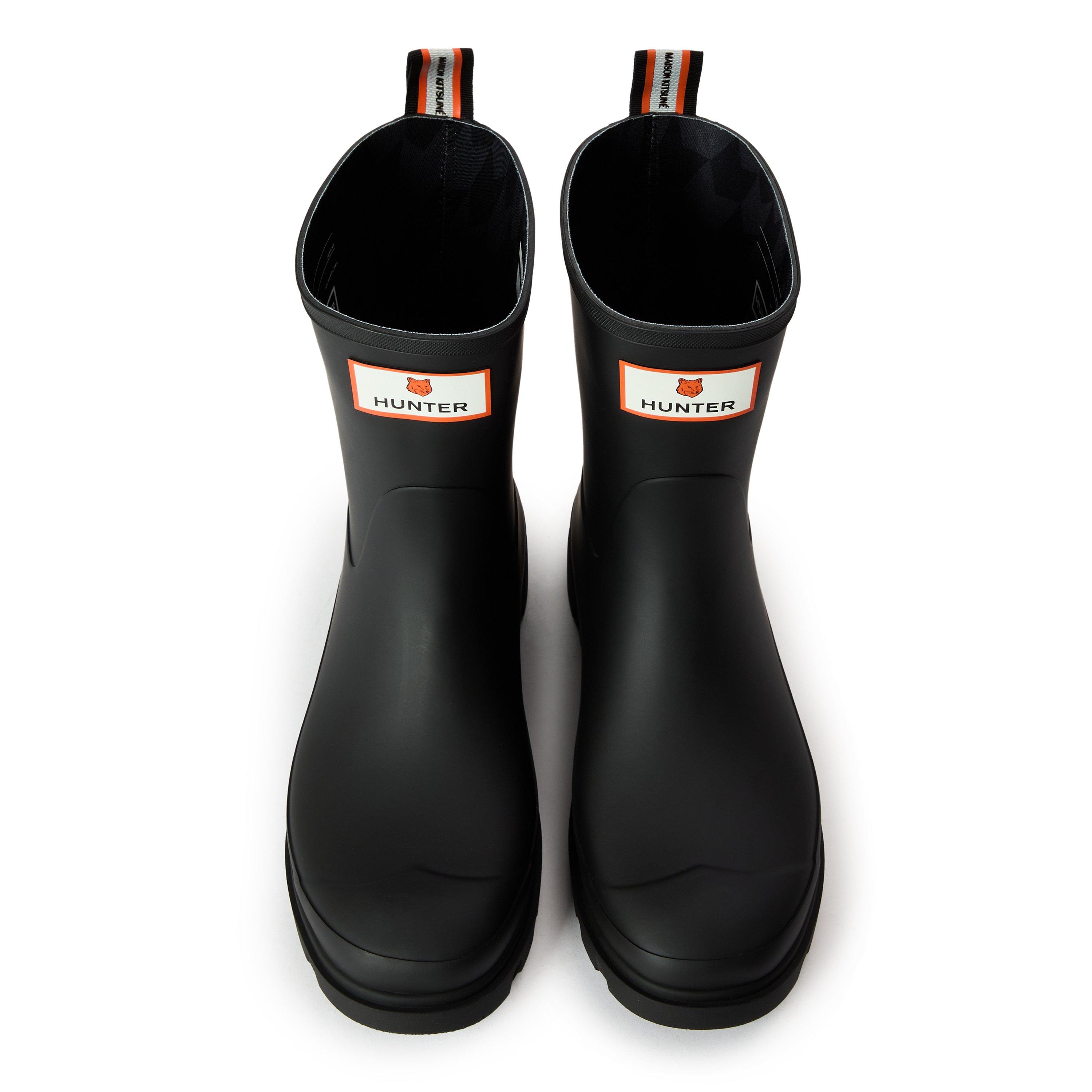 Black - Maison Kitsune - X Hunter DP Short Wellingtons - 4