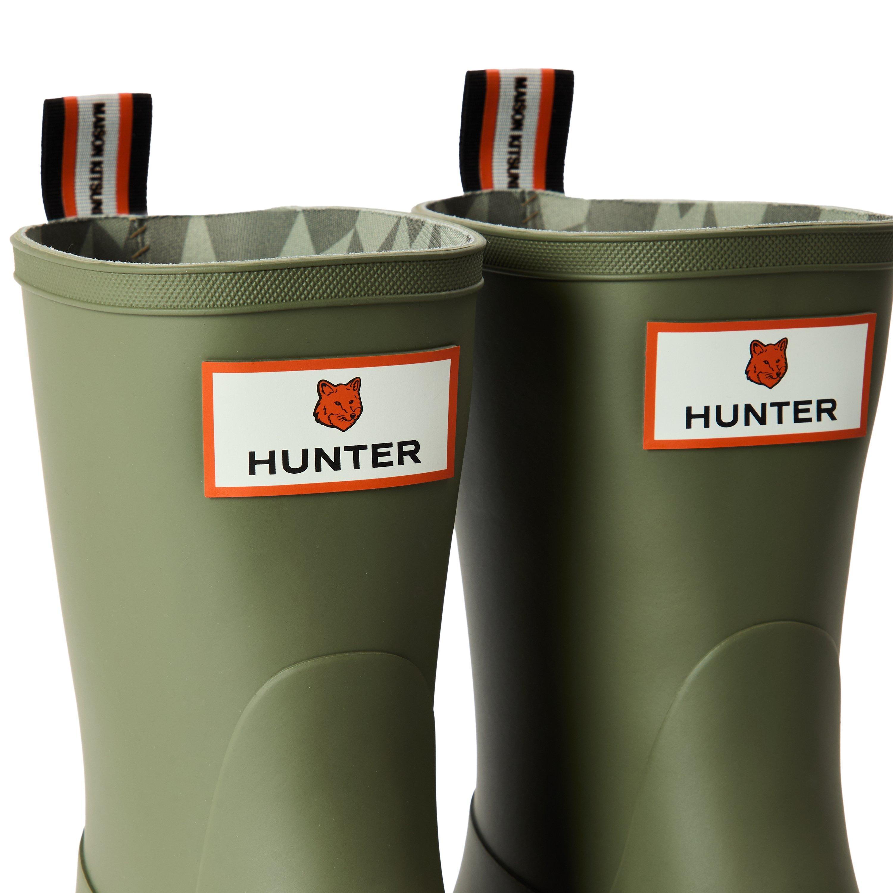 Laurel Green - Maison Kitsune - X Hunter DP Short Wellingtons - 3