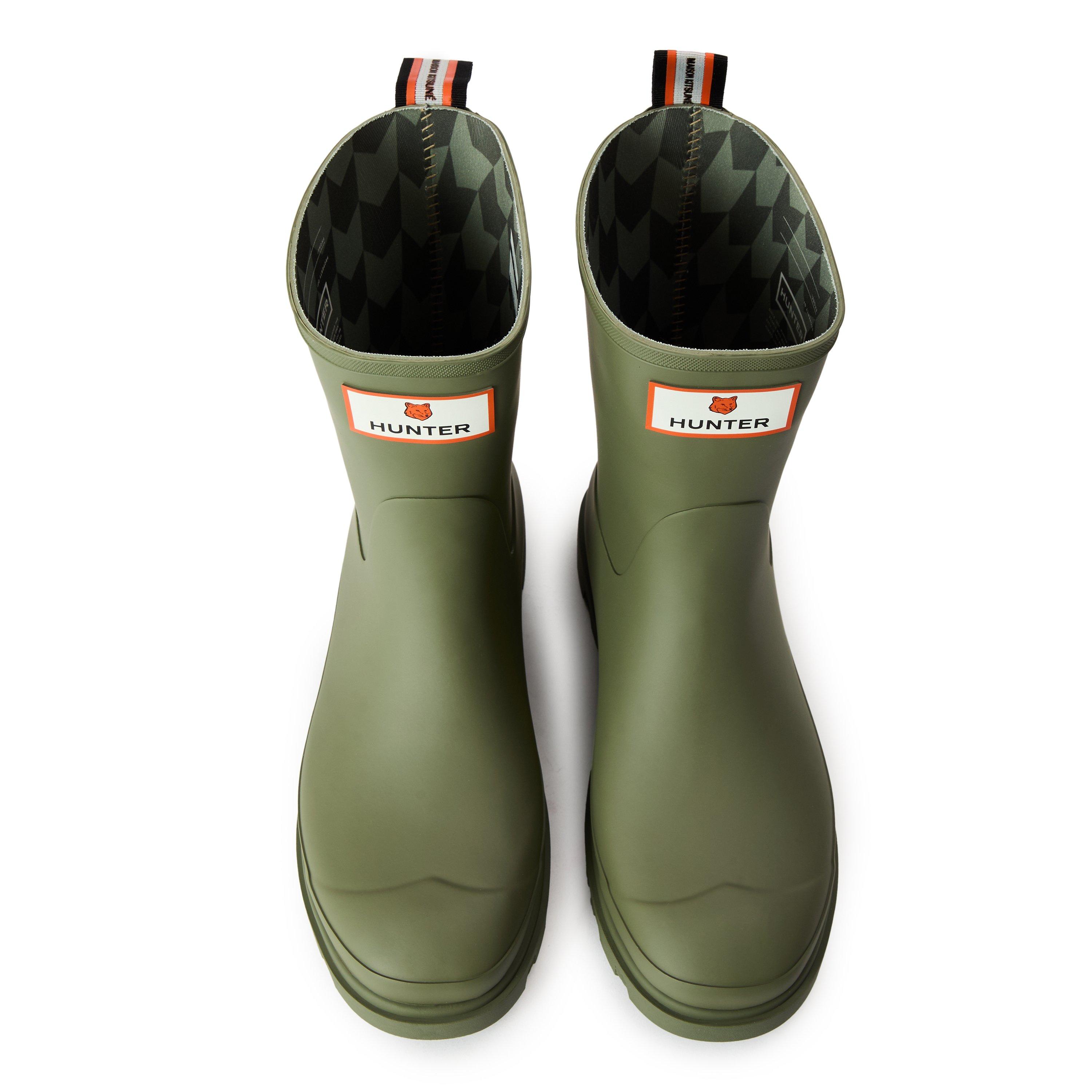 Laurel Green - Maison Kitsune - X Hunter DP Short Wellingtons - 4