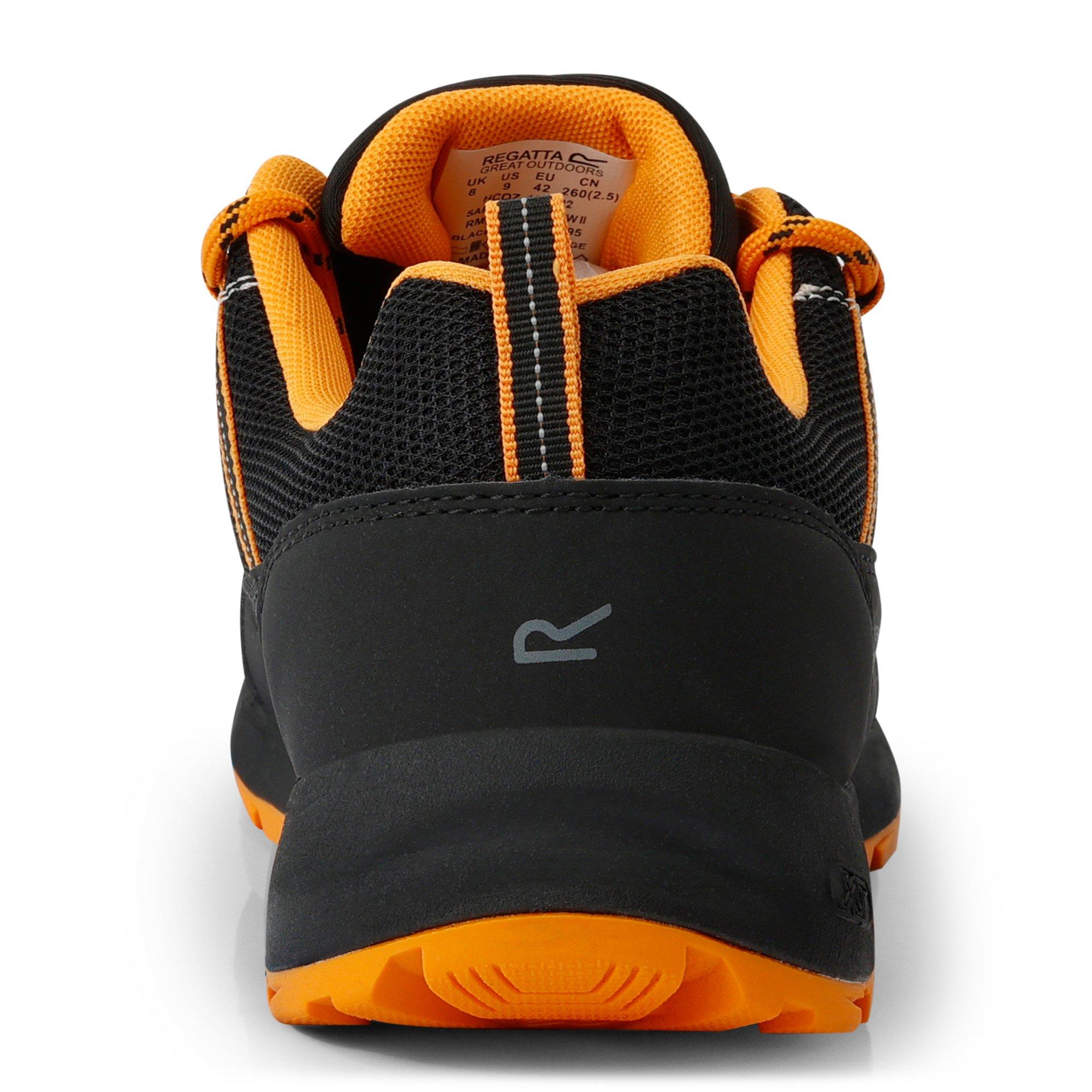 Blk/FlameOrg - Regatta - Samaris Low Waterproof Walking Shoes - 3