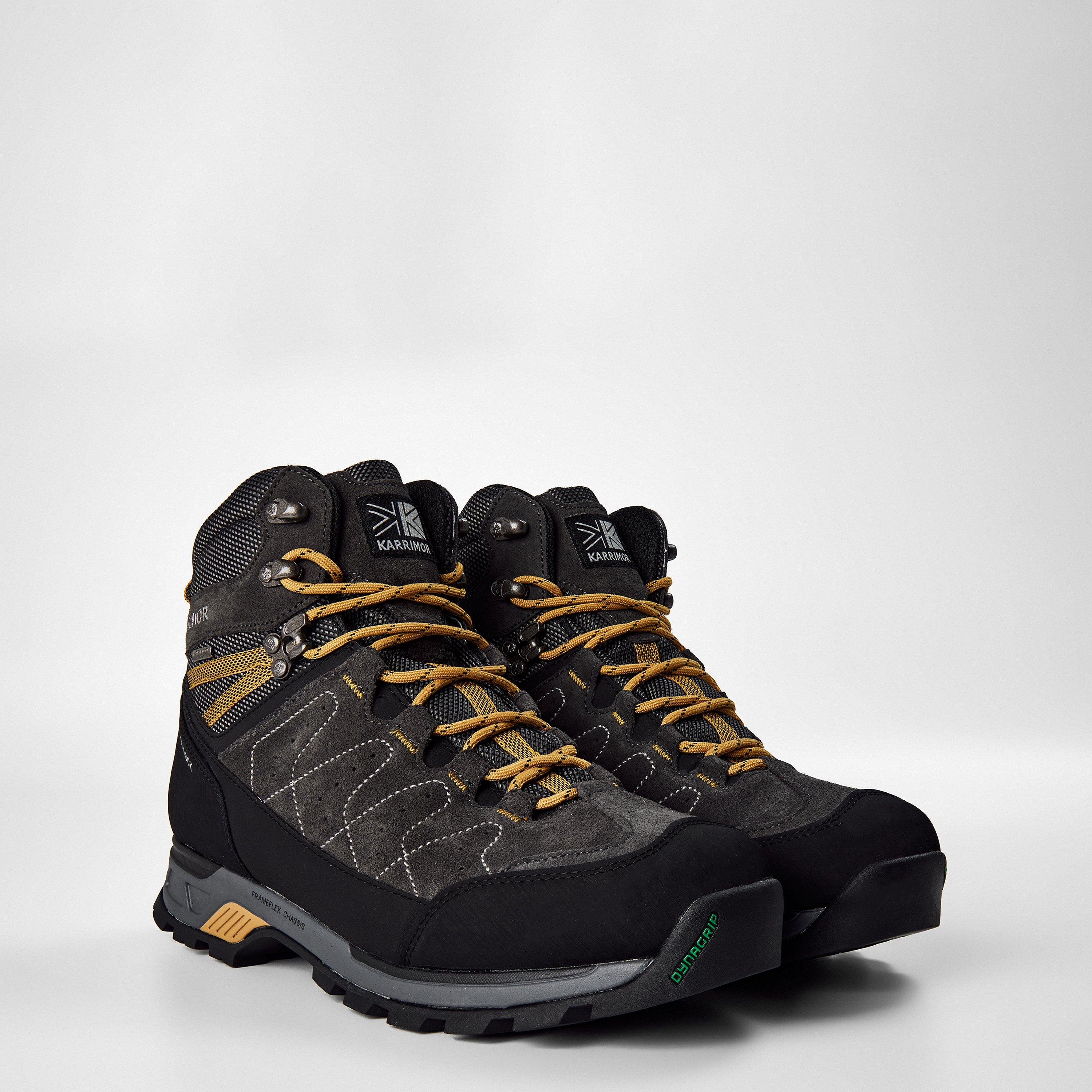 Charcoal/Yellow - Karrimor - Hot Rock Waterproof Walking Boots Mens - 6