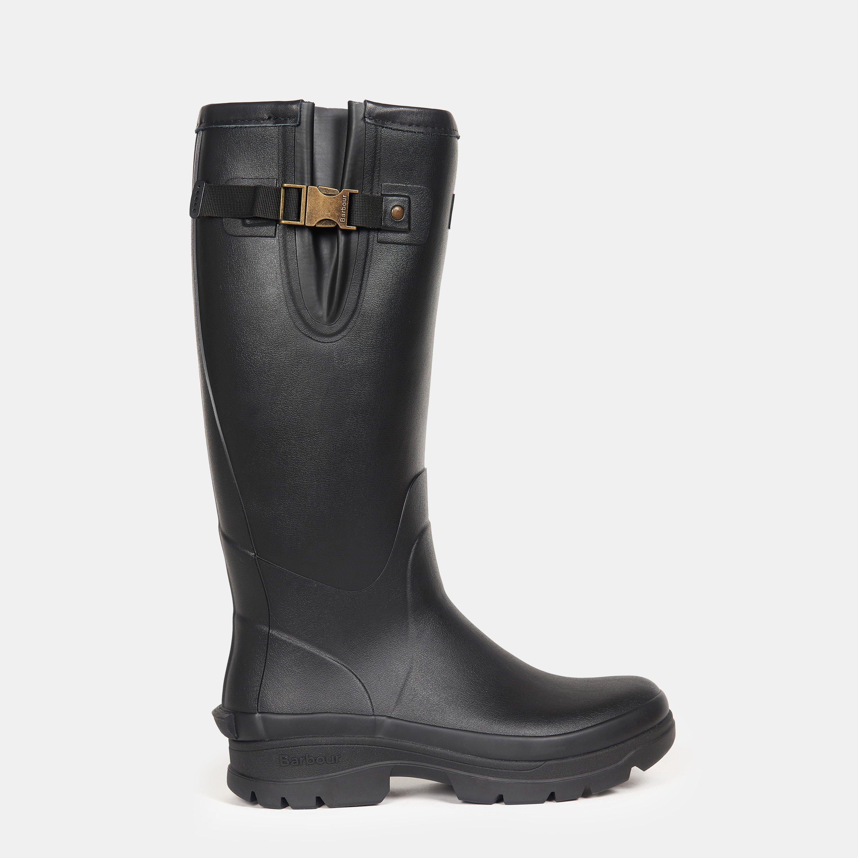 Black BK31 - Barbour - Men's Knee High Waterproof Rubber Wellington Boots - 1