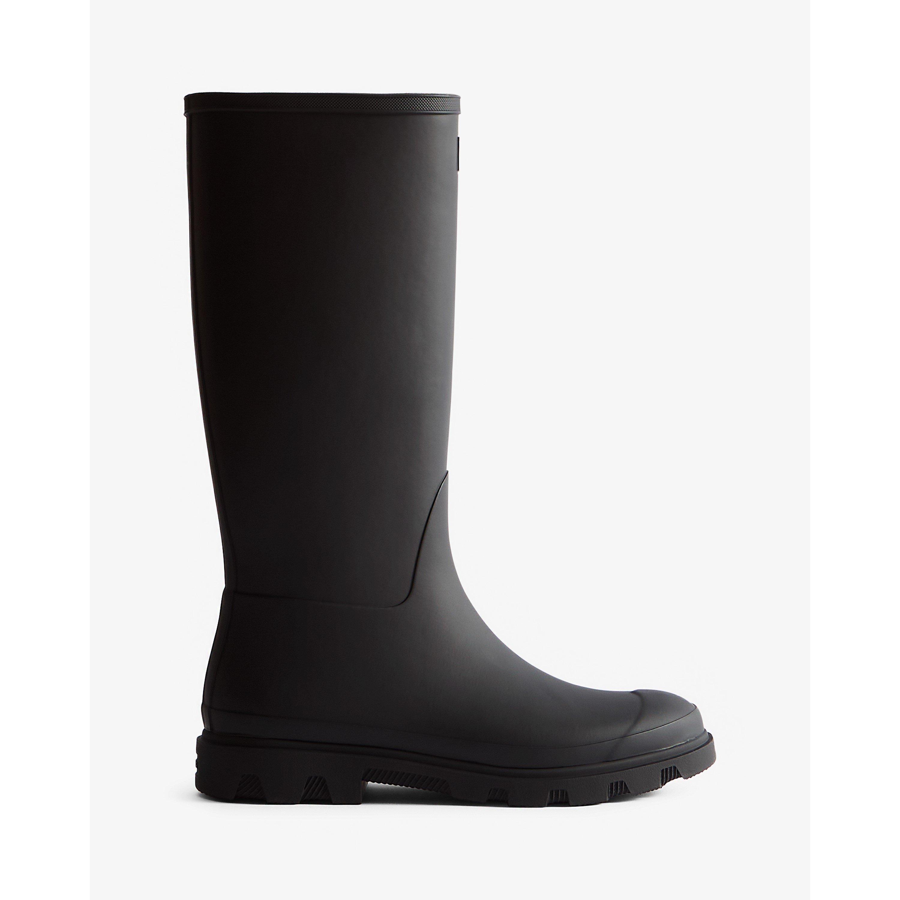 Black - Hunter - Men's Downpour Tall Wellington Boots - 1