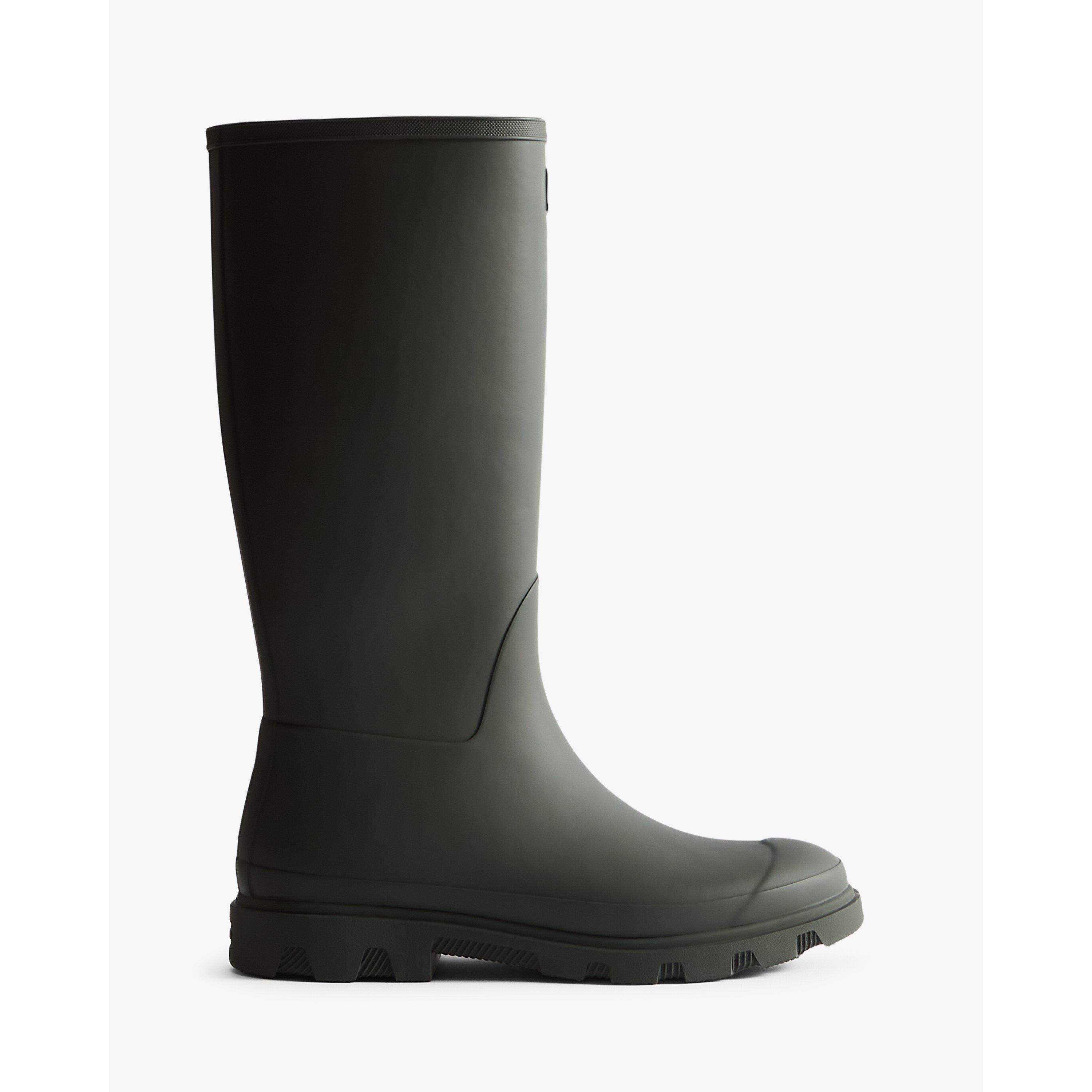 Hunter Men's Downpour Tall Wellington Boots - Dark Olive - 8 (42)