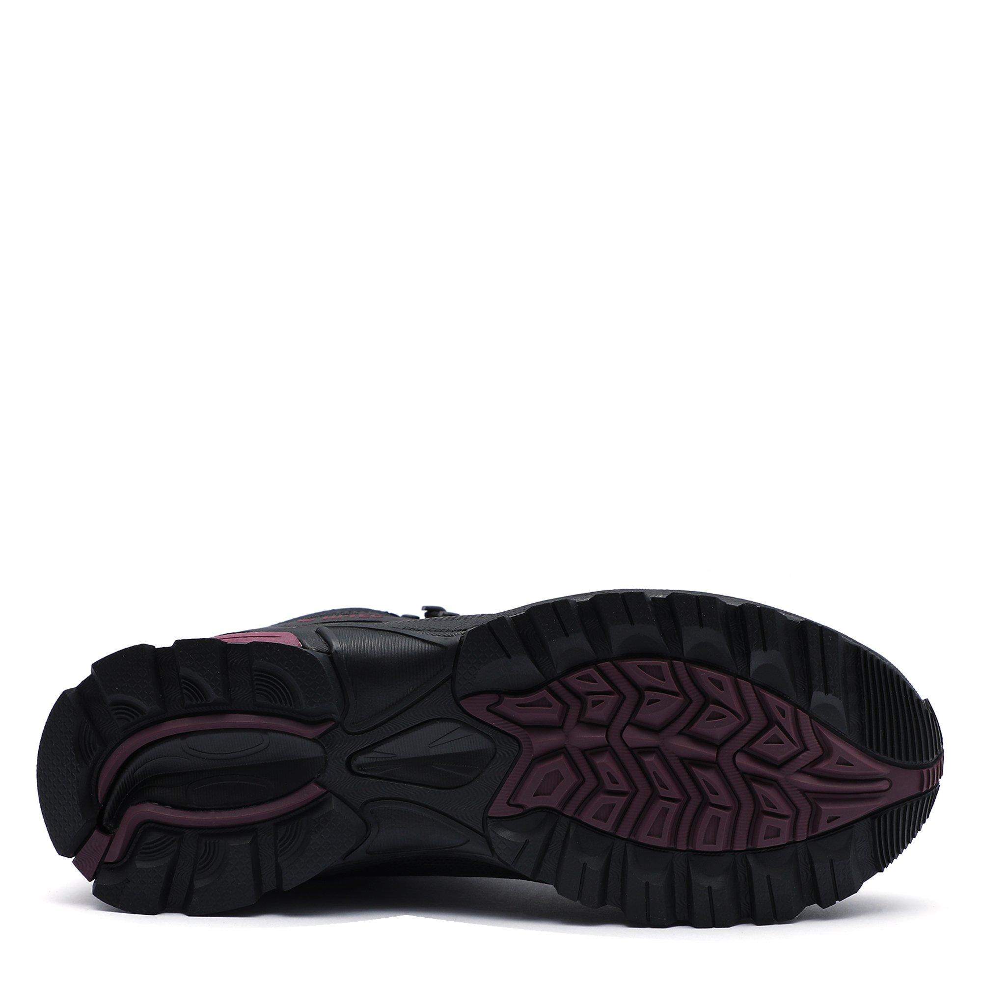 Blk/BrickRed - Hi Tec - Raven Mens Mid WP Walking Boots - 4