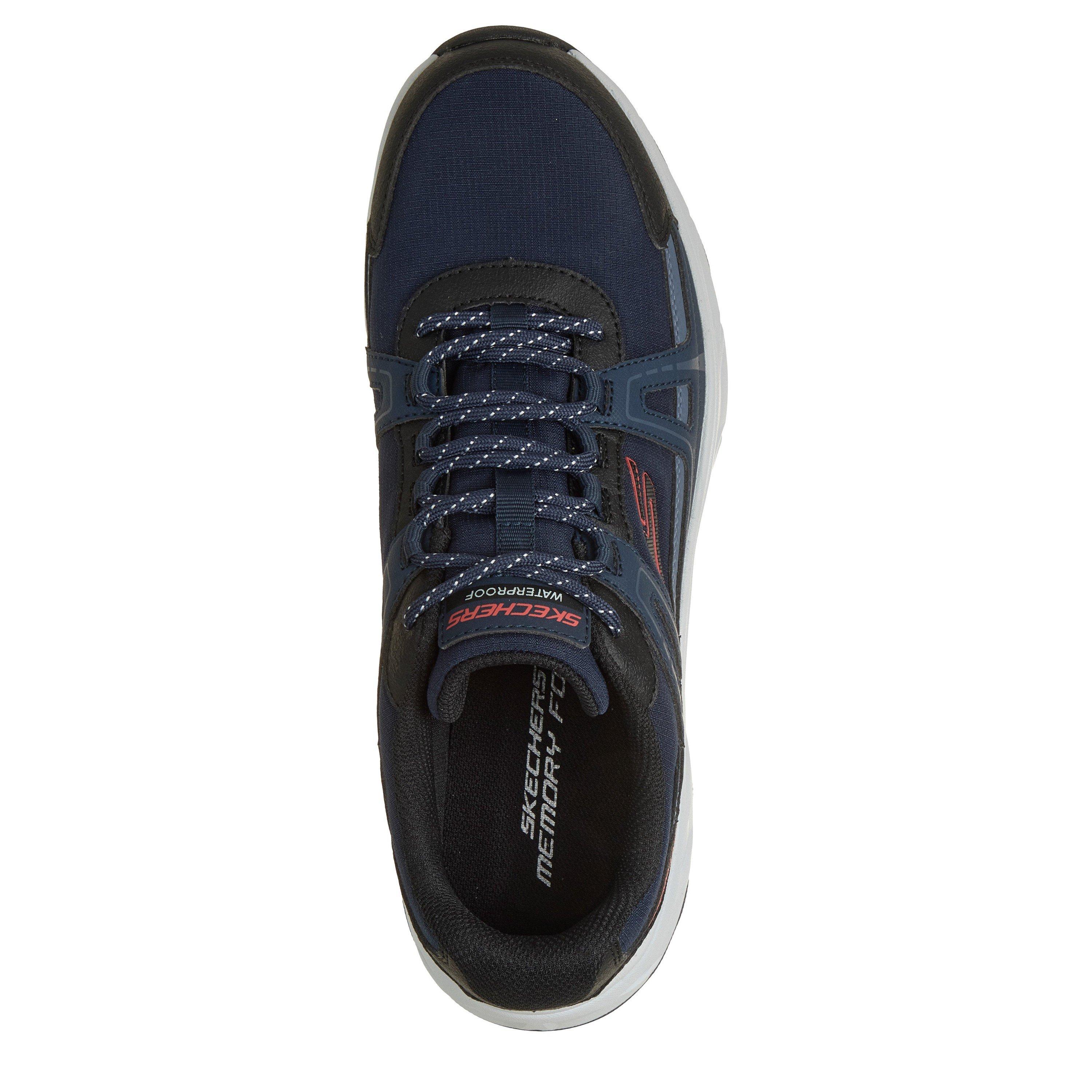 Marine - Skechers - Men's Hillcrest 2.0 Leather Waterproof Walking Shoes - 4