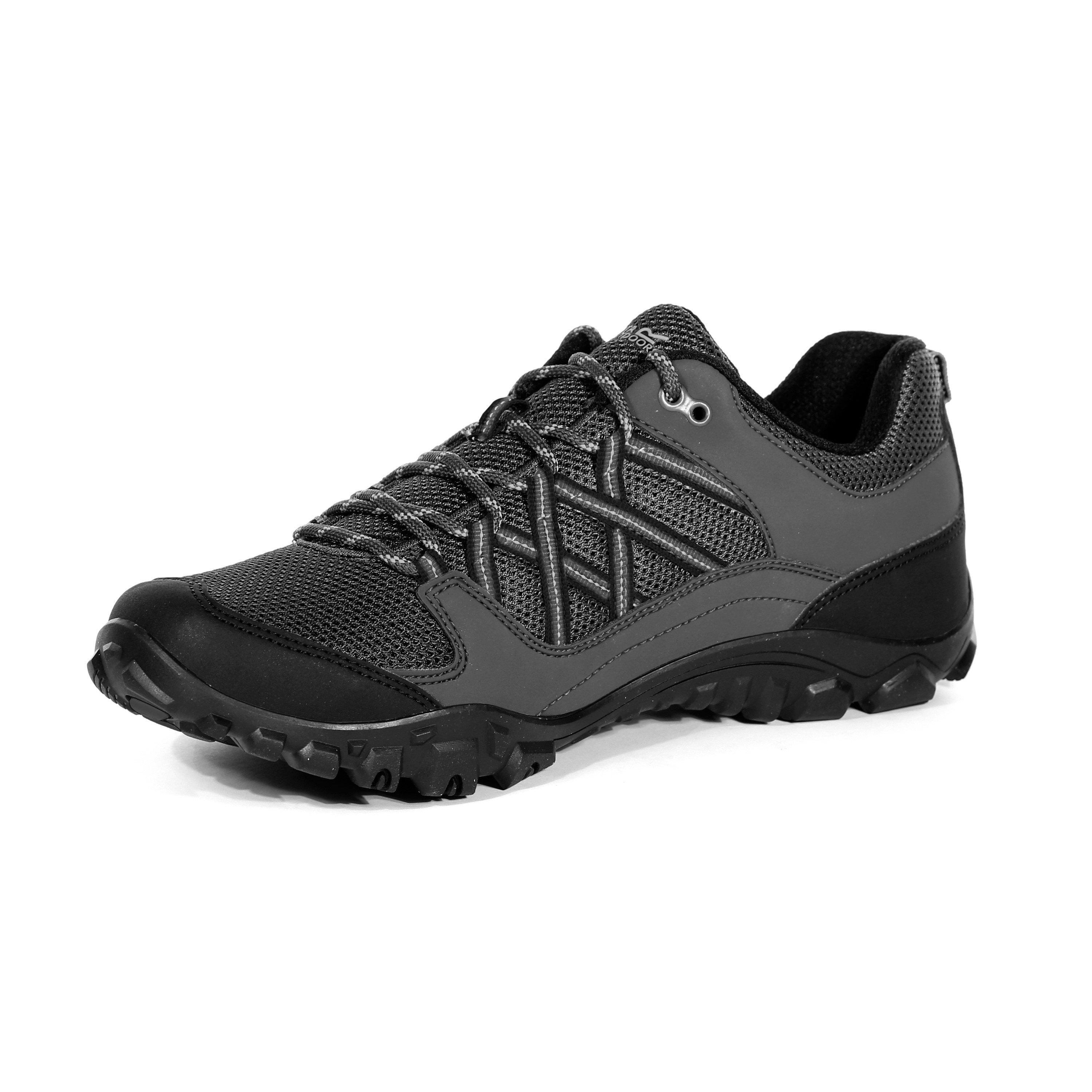 Black/Briar - Regatta - Langdle Waterproof Walking Shoes - 2