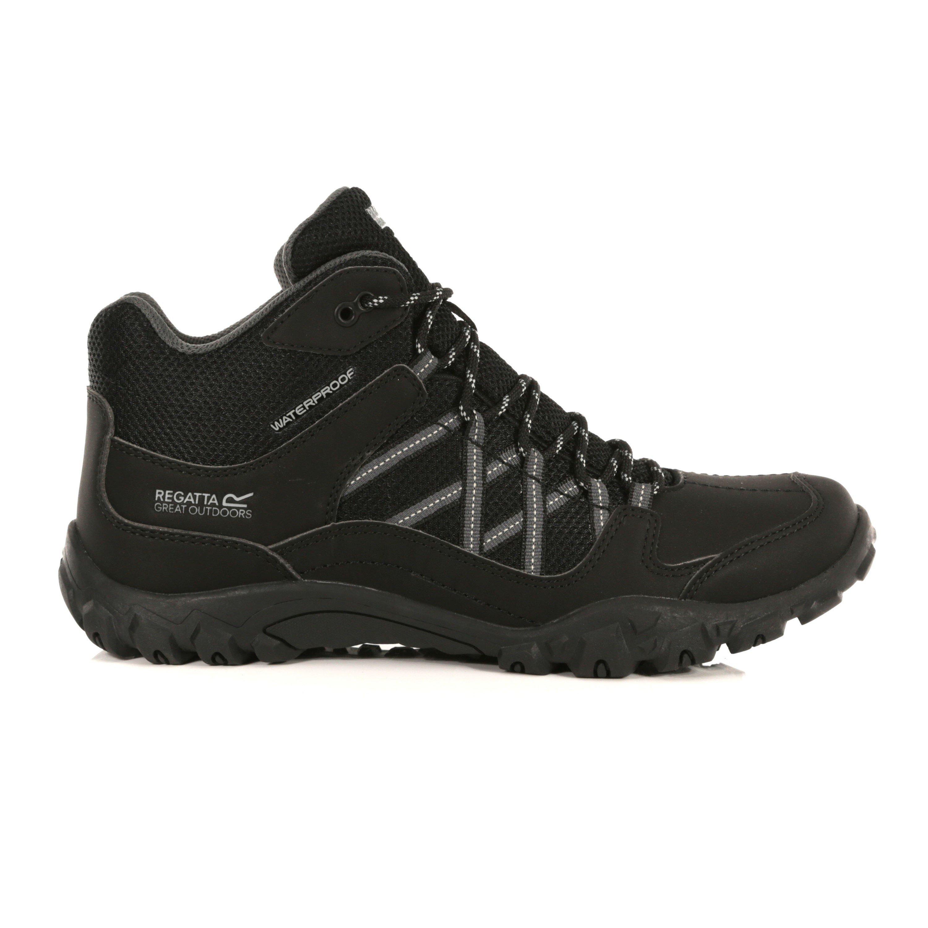 Black/Briar - Regatta - Men's Langdle Waterproof Walking Shoes - 1