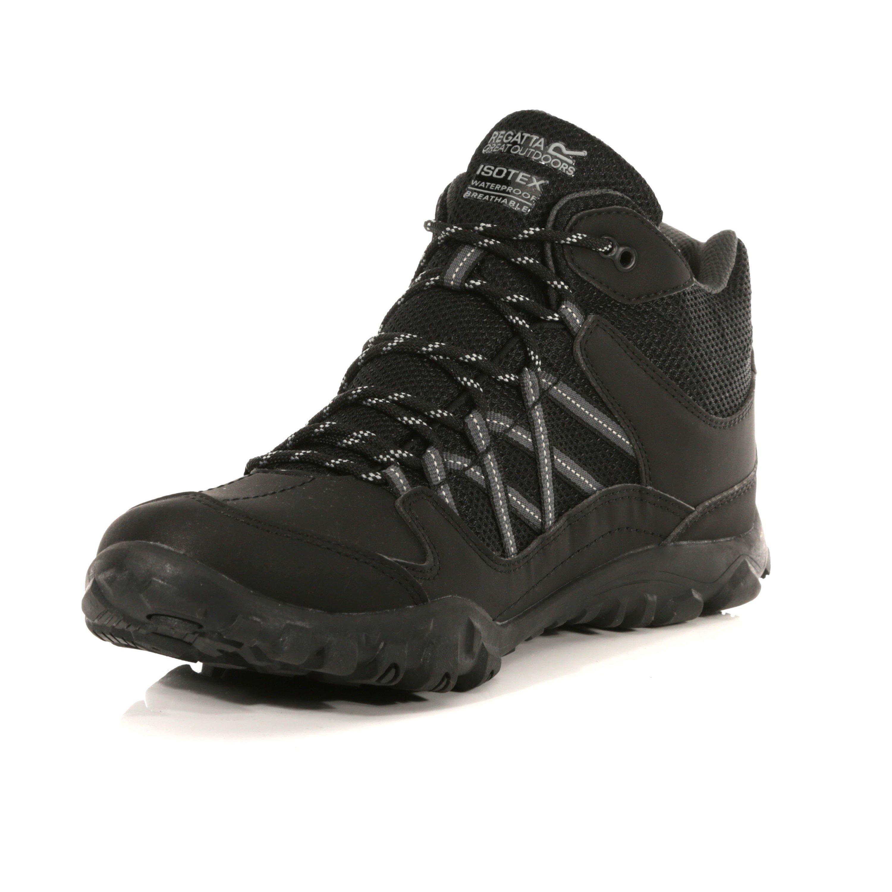 Nero/Briar - Regatta - Men's Langdle Waterproof Walking Shoes - 2