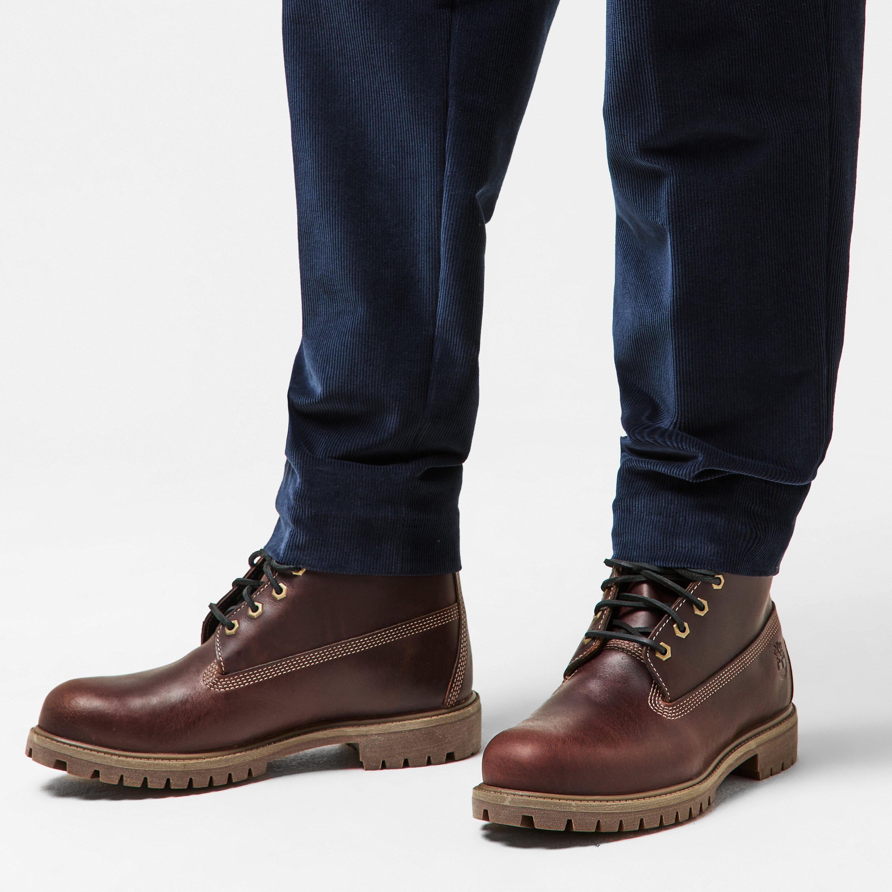 Med Brown Black - Timberland - Men's Premium 6-inch Hiker Boots - 3