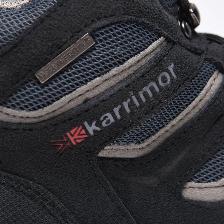 Negro - Karrimor - Mount Mid Mens Waterproof Walking Boots - 6
