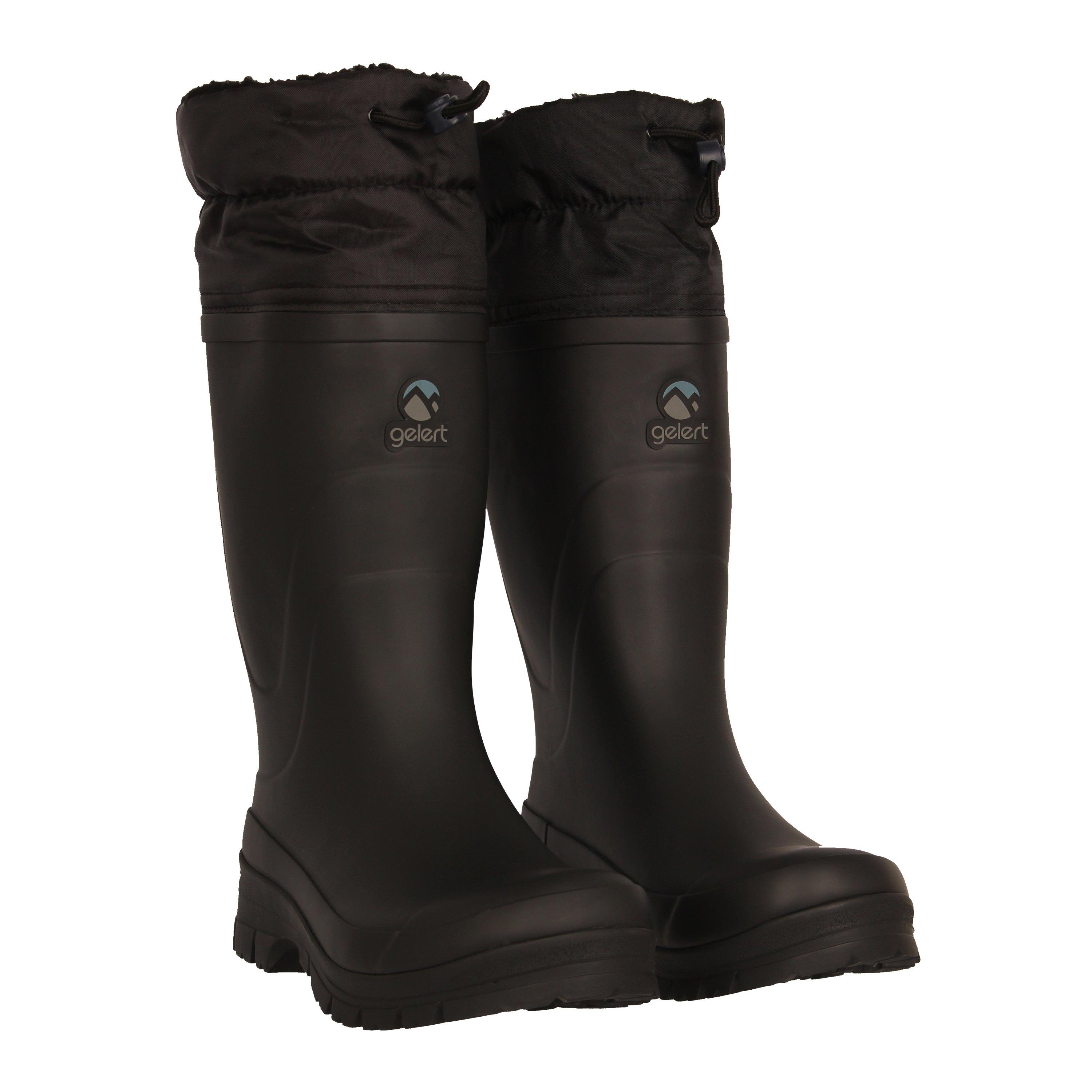 Preto - Gelert - Cuffed Wellington Boots Mens - 3