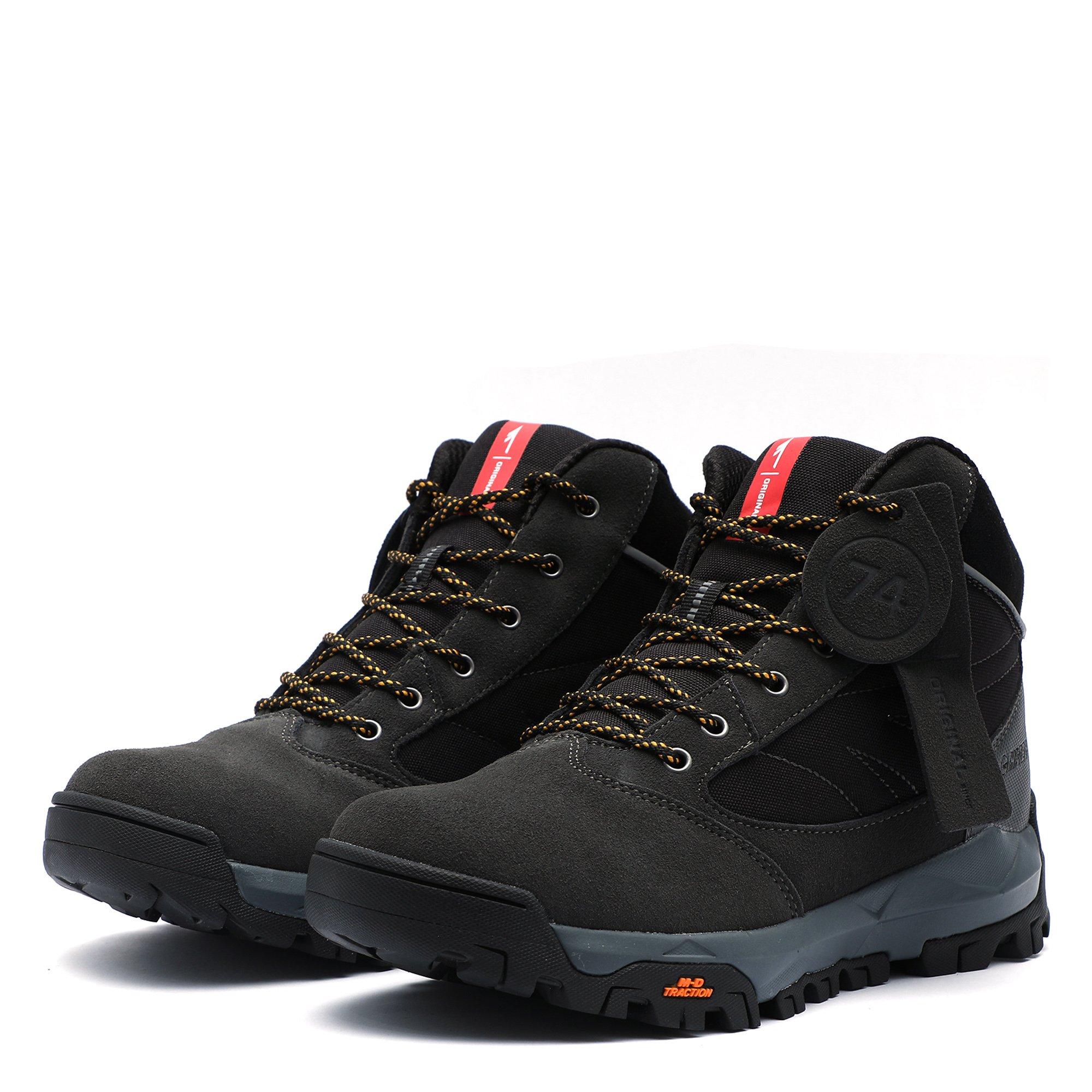 Char/Blk/CreGld - Hi Tec - Gannet Peak Mens Walking Boots - 5