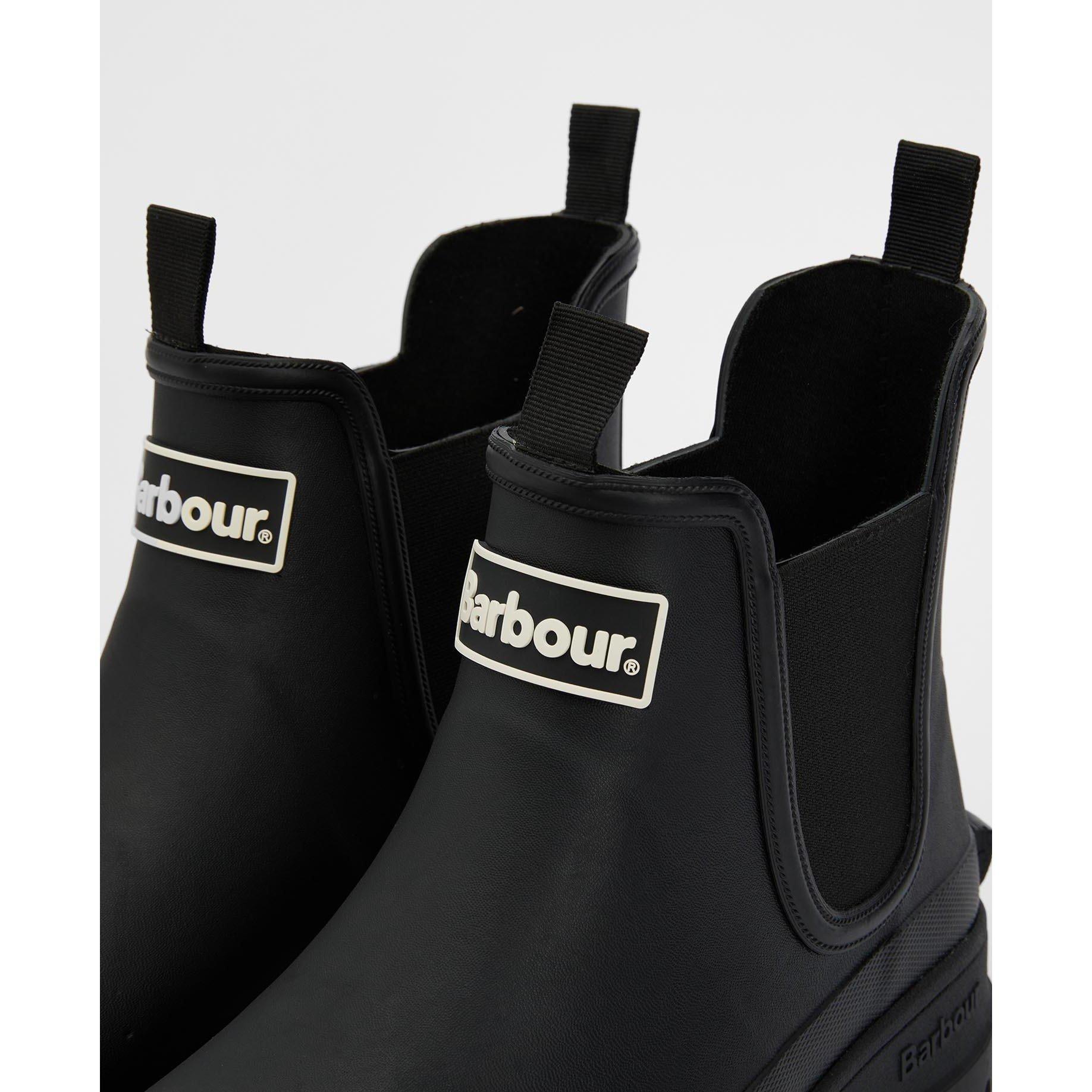 Black BK31 - Barbour - Mens Chelsea Wellington Boots - 12