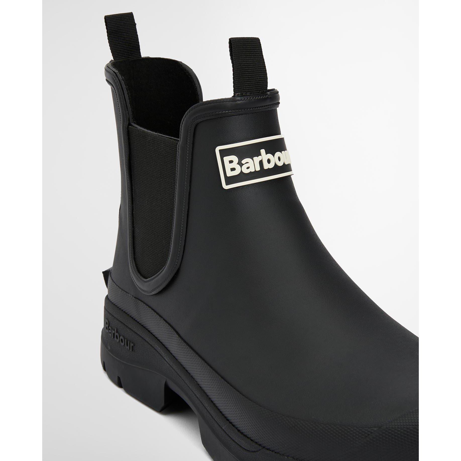 Black BK31 - Barbour - Mens Chelsea Wellington Boots - 13